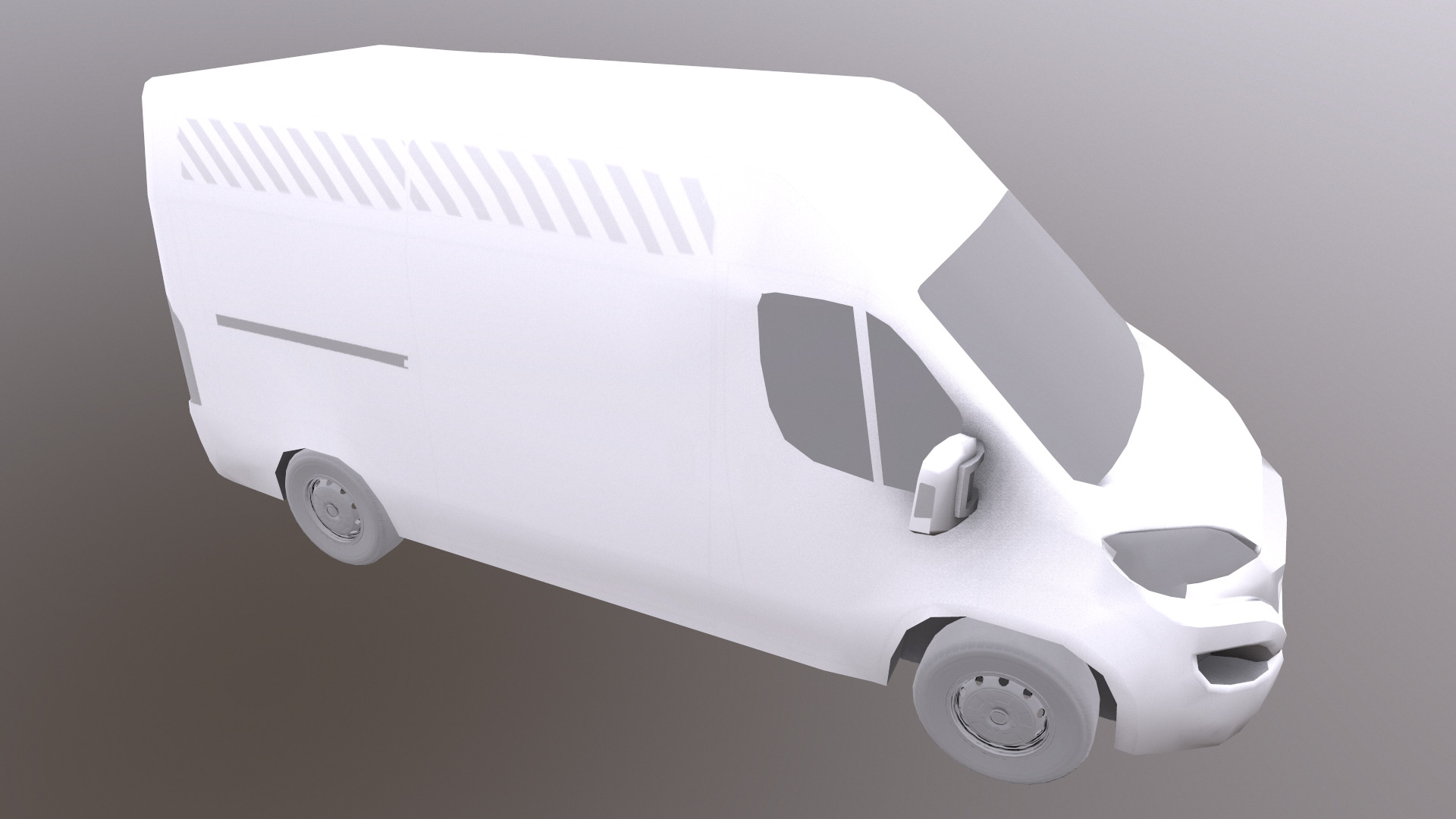 Rettungswagen German Ambulance Low Poly Low-poly 3D model_44