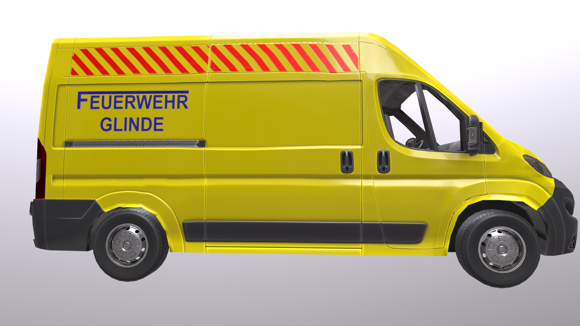 Rettungswagen German Ambulance Low Poly Low-poly 3D model_10
