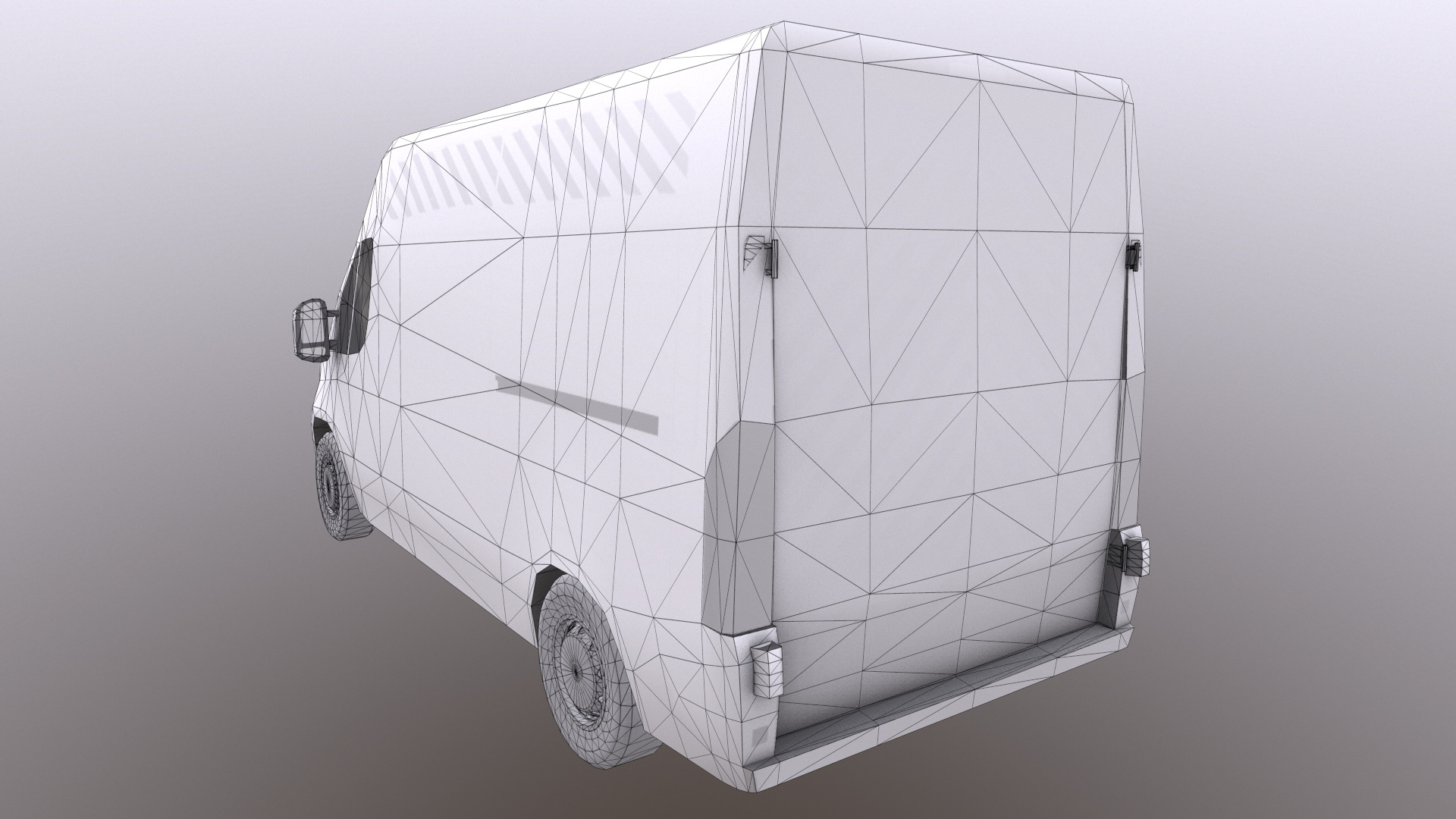 Rettungswagen German Ambulance Low Poly Low-poly 3D model_40