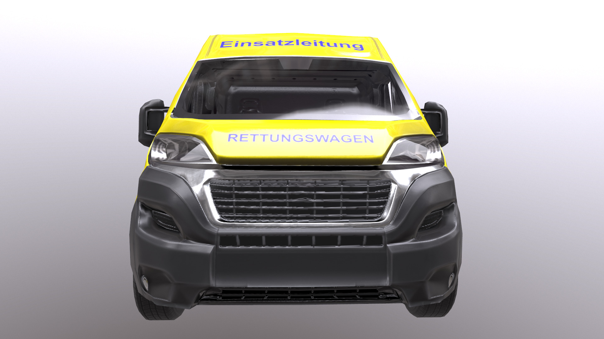 Rettungswagen German Ambulance Low Poly Low-poly 3D model_20