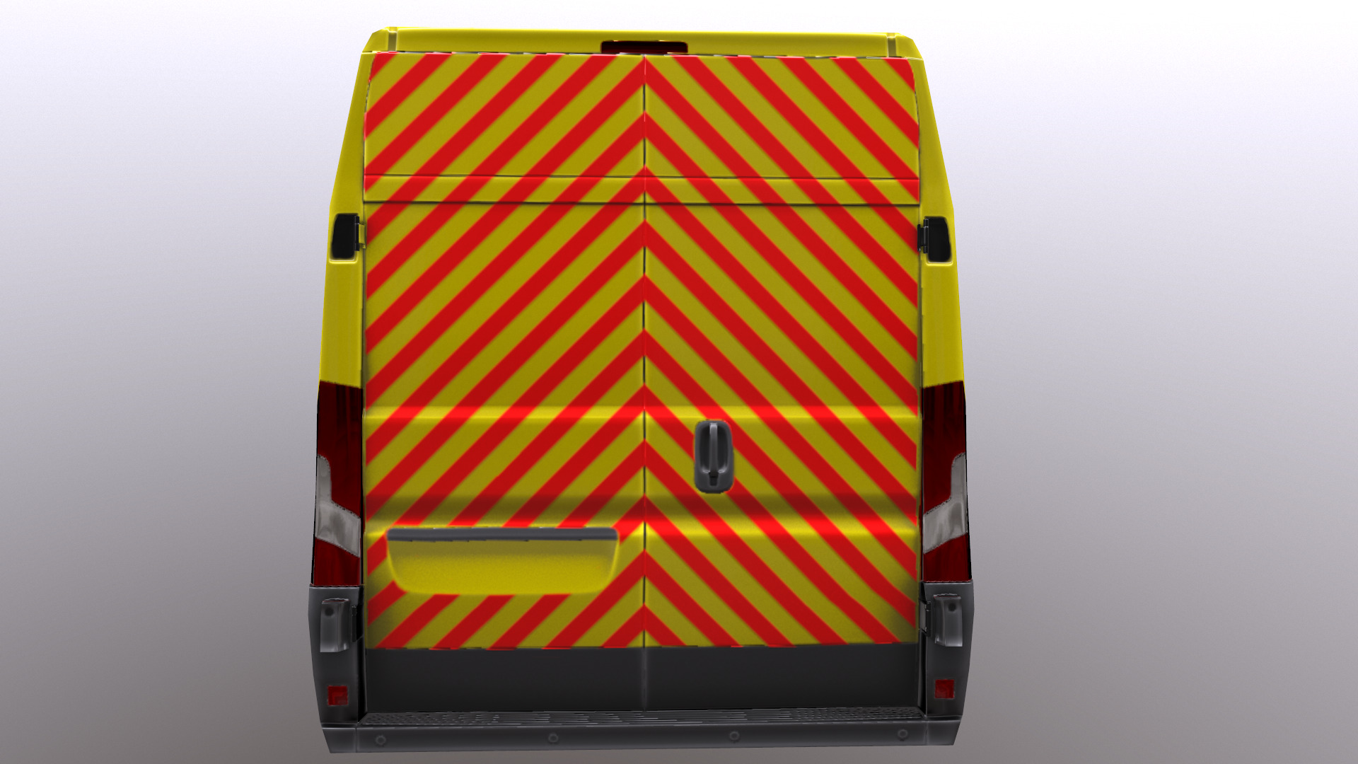 Rettungswagen German Ambulance Low Poly Low-poly 3D model_12