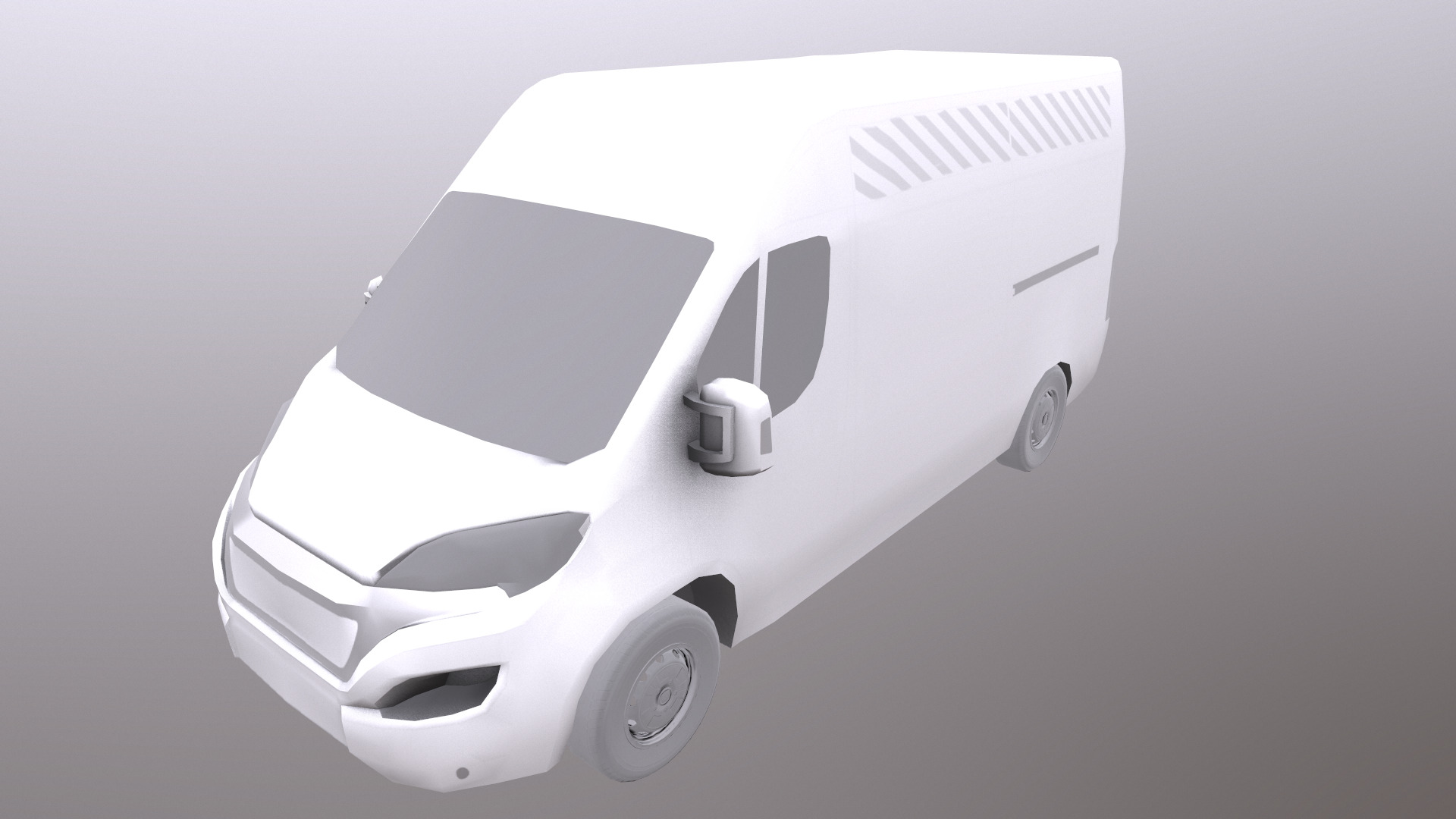 Rettungswagen German Ambulance Low Poly Low-poly 3D model_43