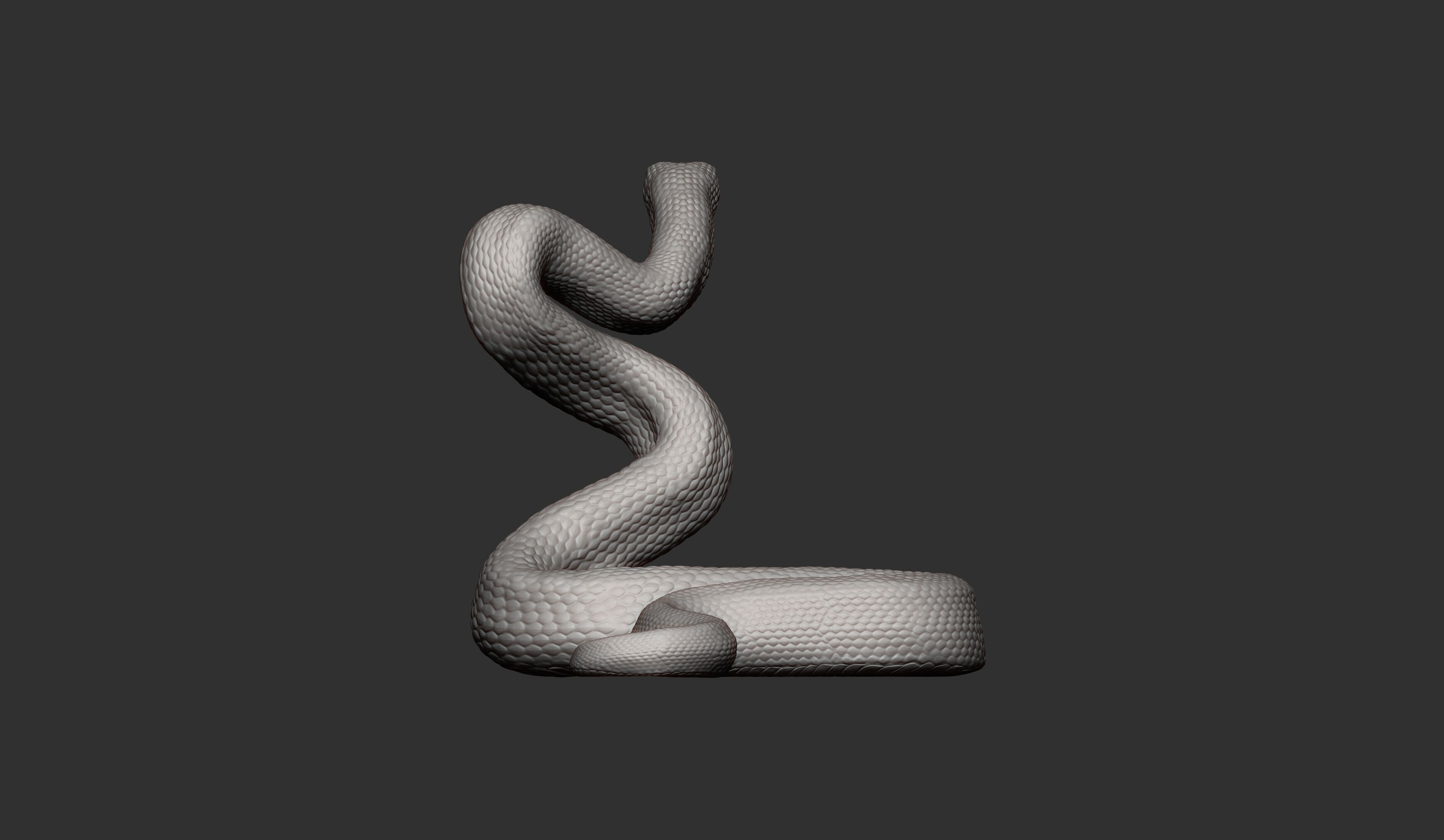 Eastern brown snake 3D print model_12