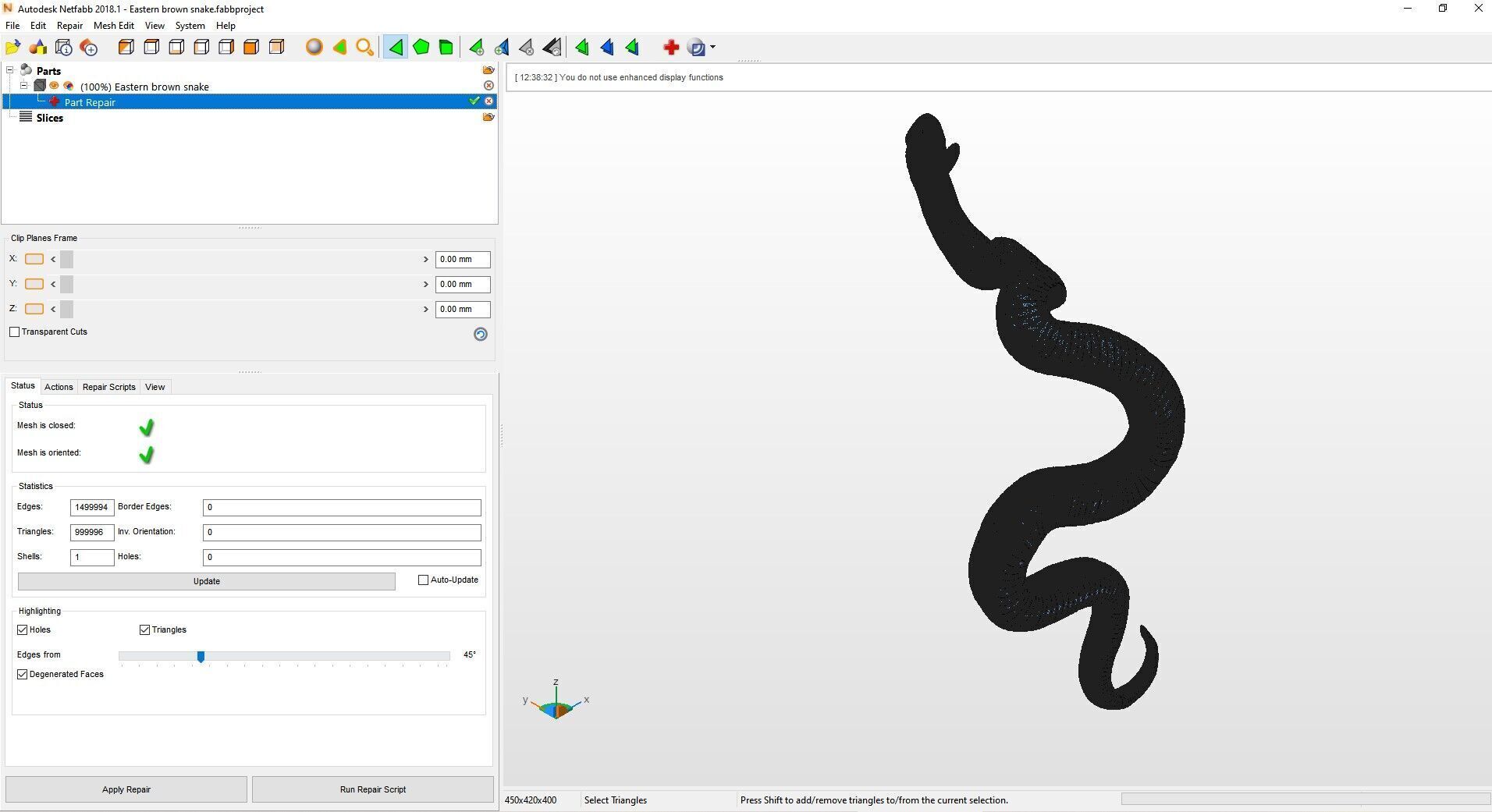 Eastern brown snake 3D print model_15