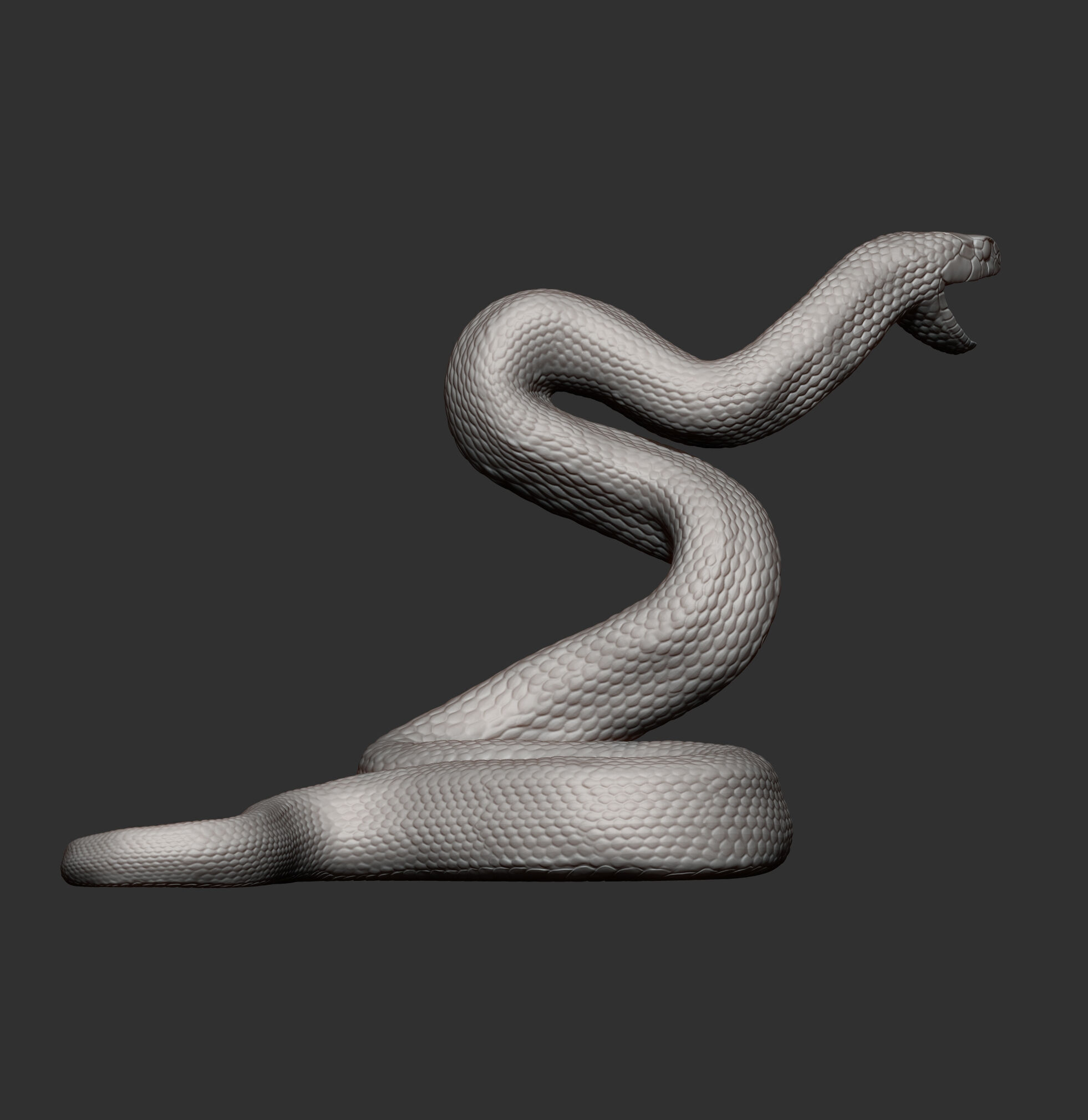 Eastern brown snake 3D print model_7