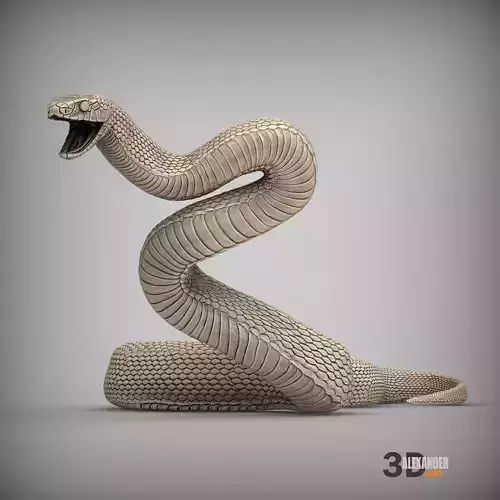 Eastern brown snake 3D print model