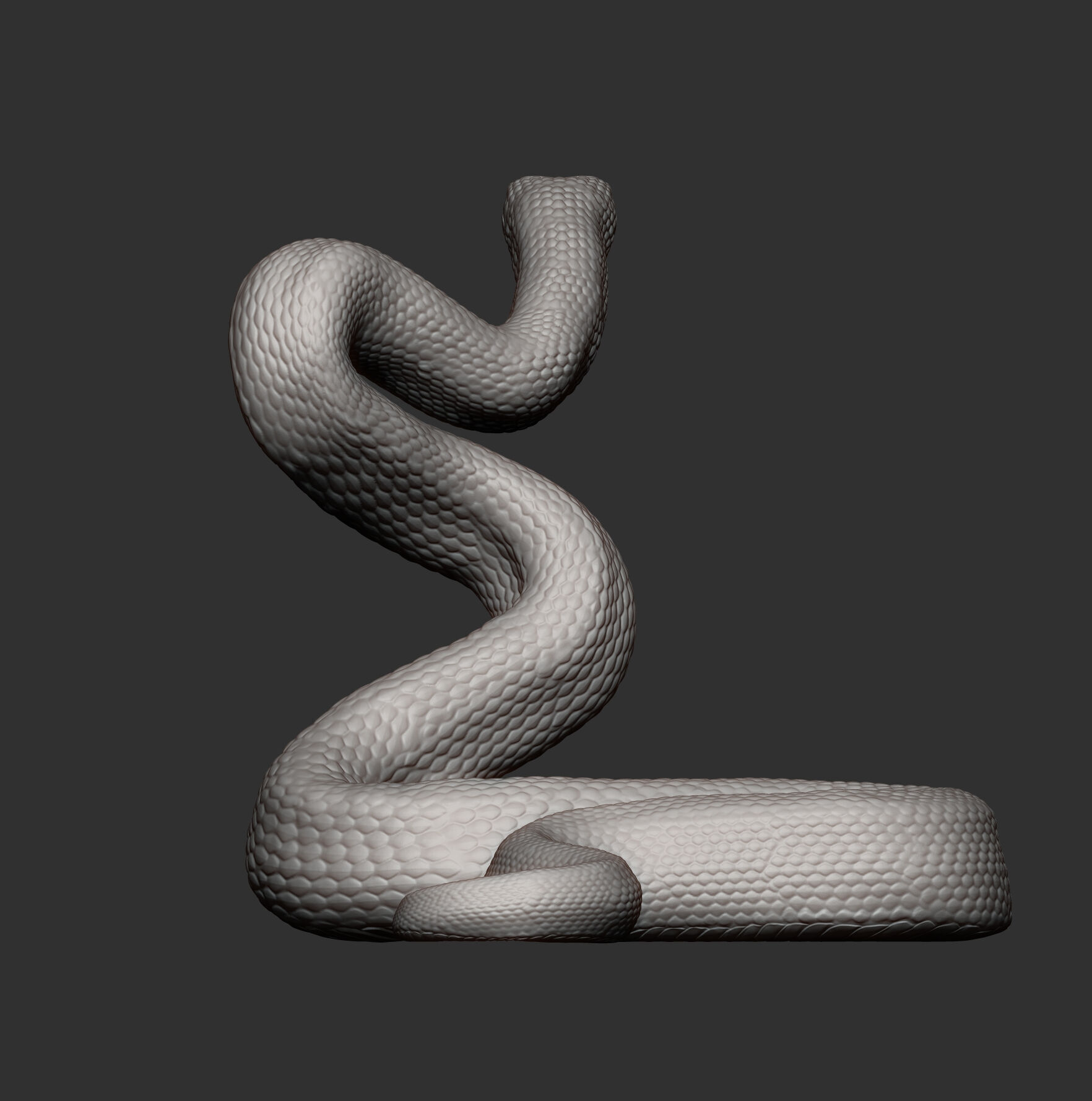 Eastern brown snake 3D print model_13