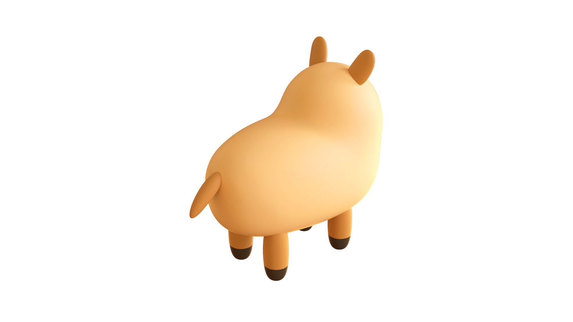 Low-Poly Llama Animated - Fun World Animal Low-poly 3D model_7