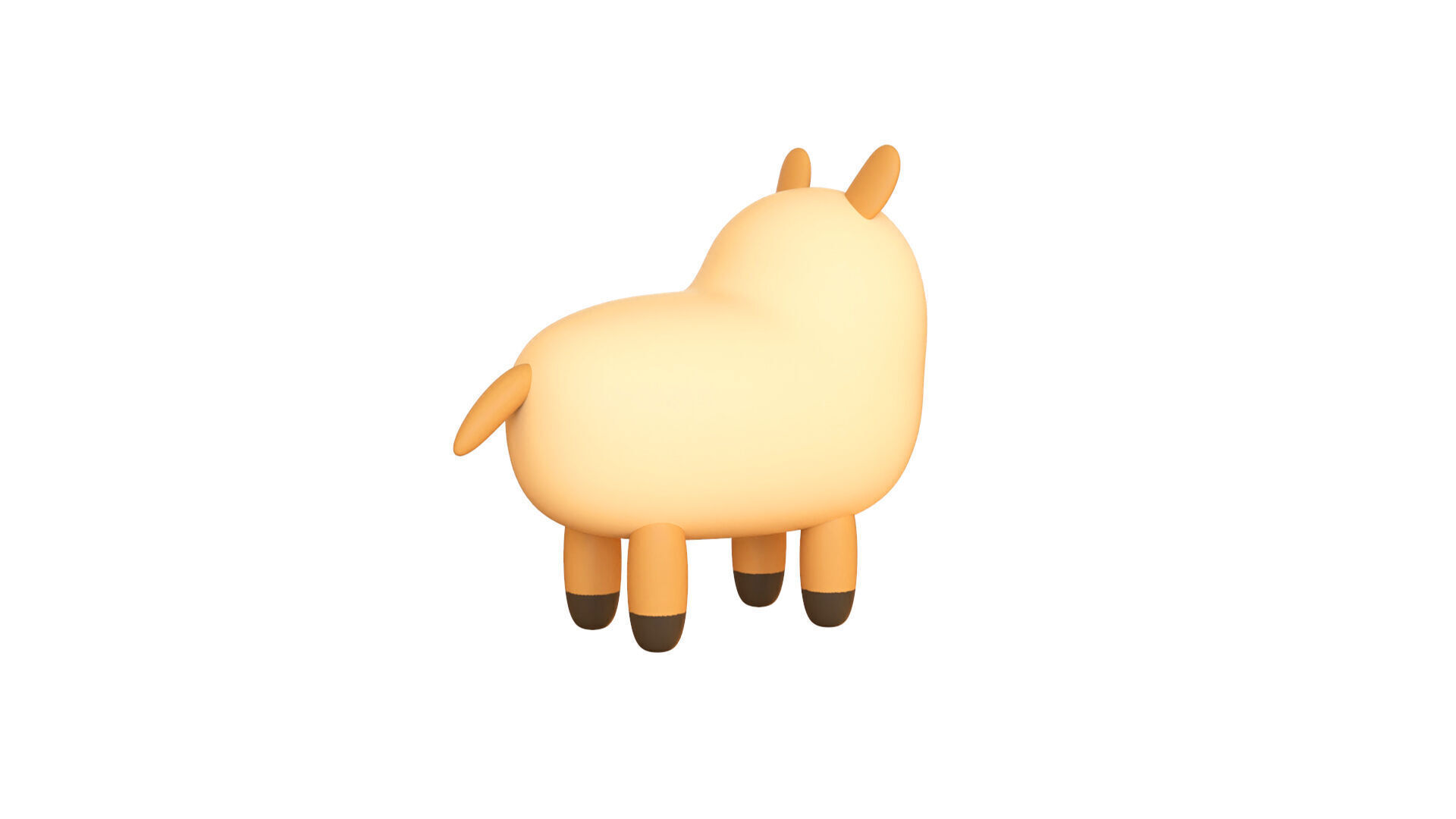 Low-Poly Llama Animated - Fun World Animal Low-poly 3D model_5