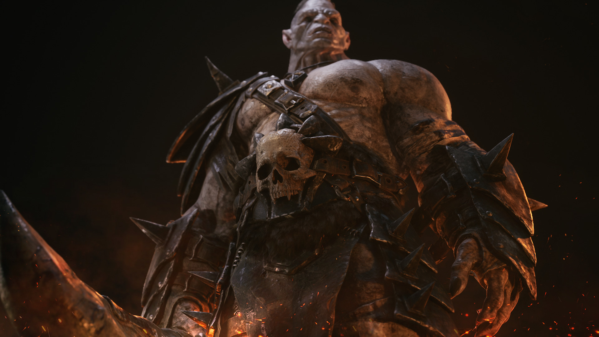 Skull Crusher Orc - Rigged and Animated Low-poly 3D model_11