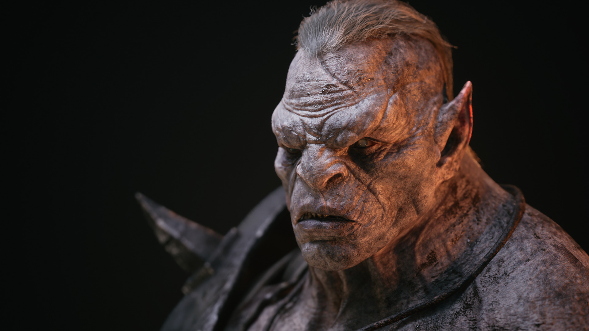 Skull Crusher Orc - Rigged and Animated Low-poly 3D model_4