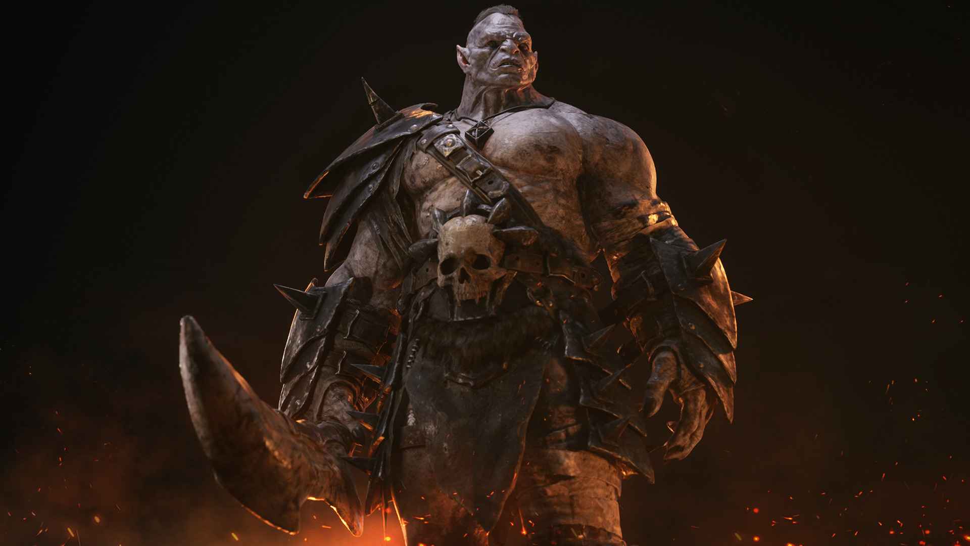 Skull Crusher Orc - Rigged and Animated Low-poly 3D model_10