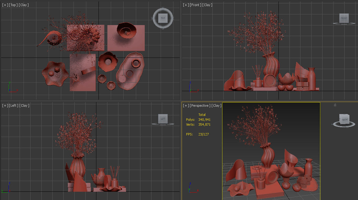 Decorative Set 10 3D model_8