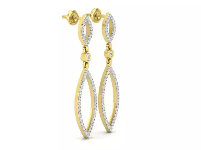 AV 671 Marquies Drop Earrings For Women 3D print model