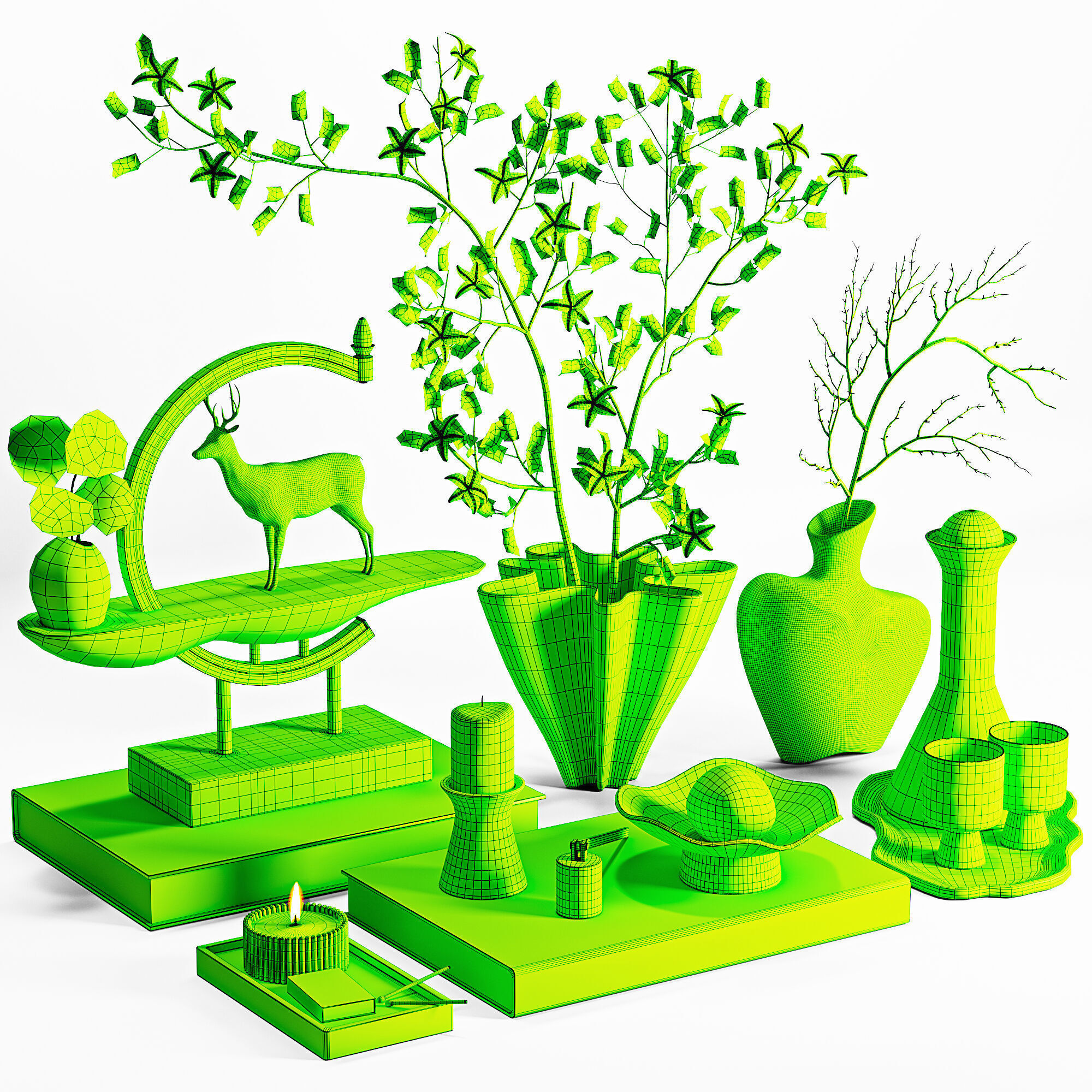 Decorative Set 11 3D model_6