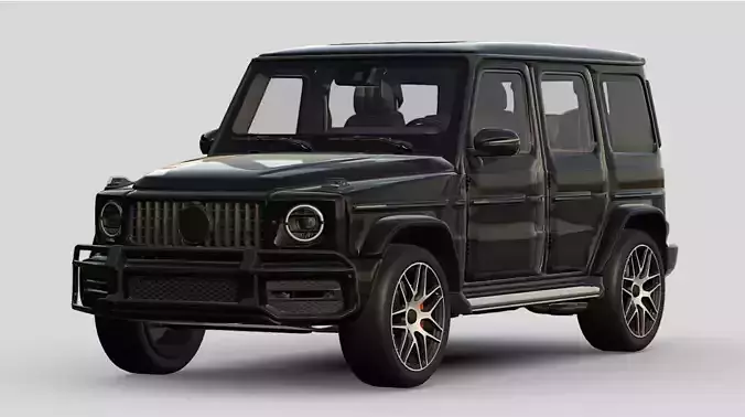 High Poly 3D-Car inspired by Mercedes G-Class