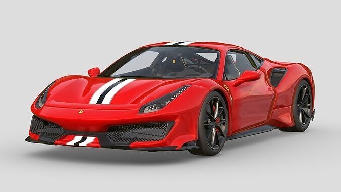 Ferrari 488 Pista 3D model