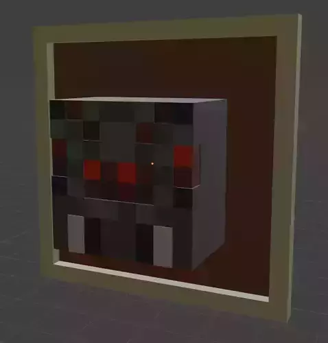 Minecraft Spider Head for Mounted Item Frame