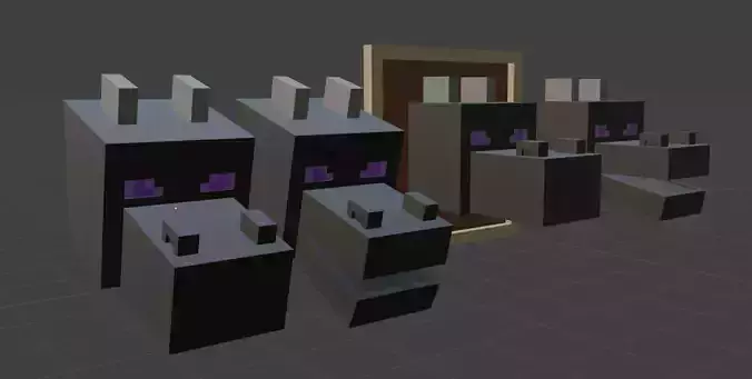 Minecraft Ender Dragon Head for Mounted Item Frame