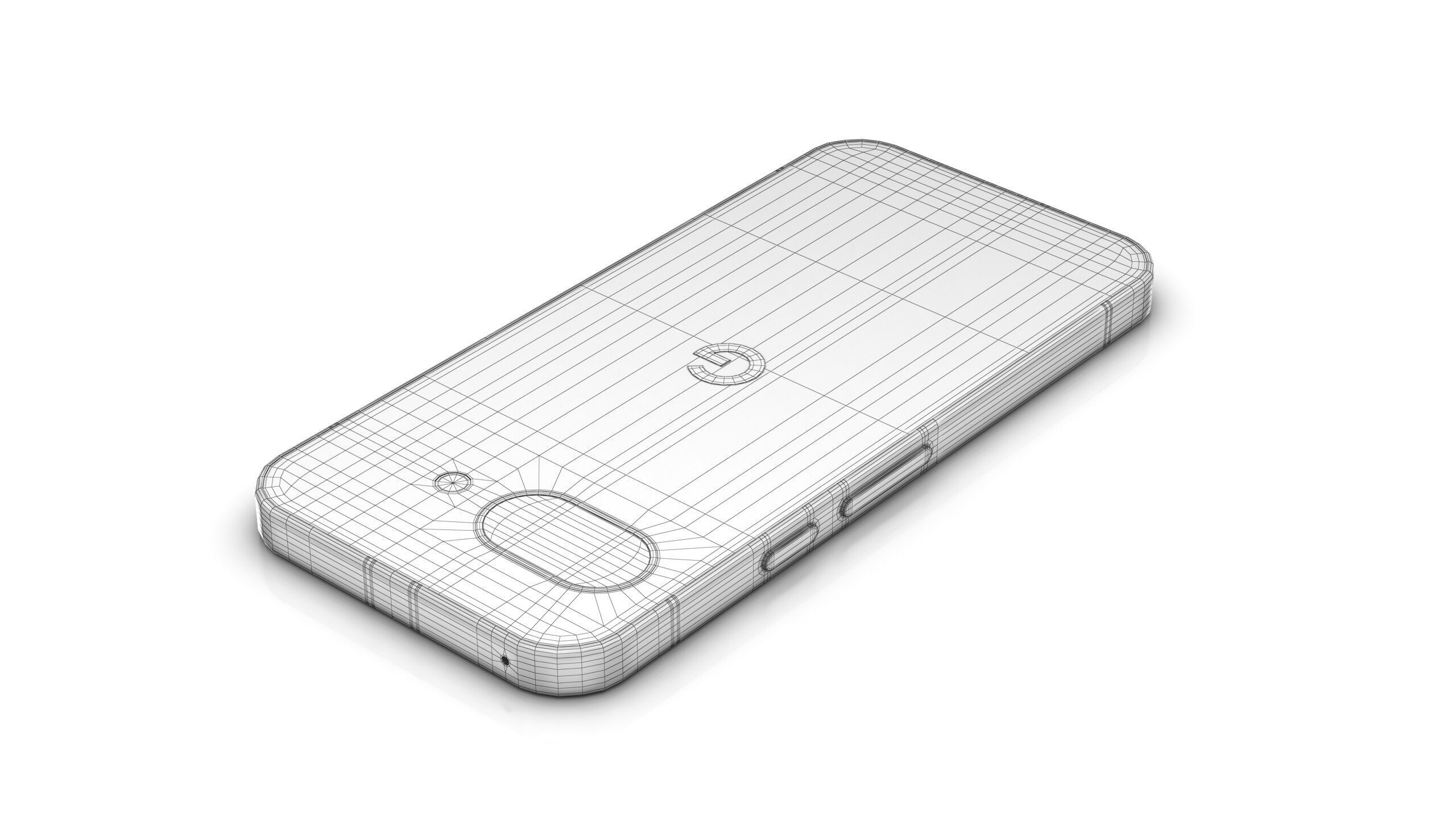 Google Pixel 9a Low-poly 3D model_20