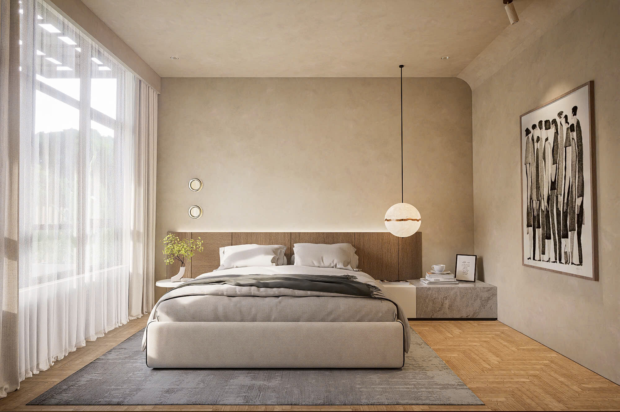  3D interior design using Sketchup and Enscape 3D print model_9