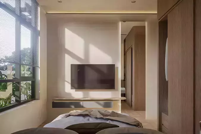  3D interior design using Sketchup and Enscape 3D print model