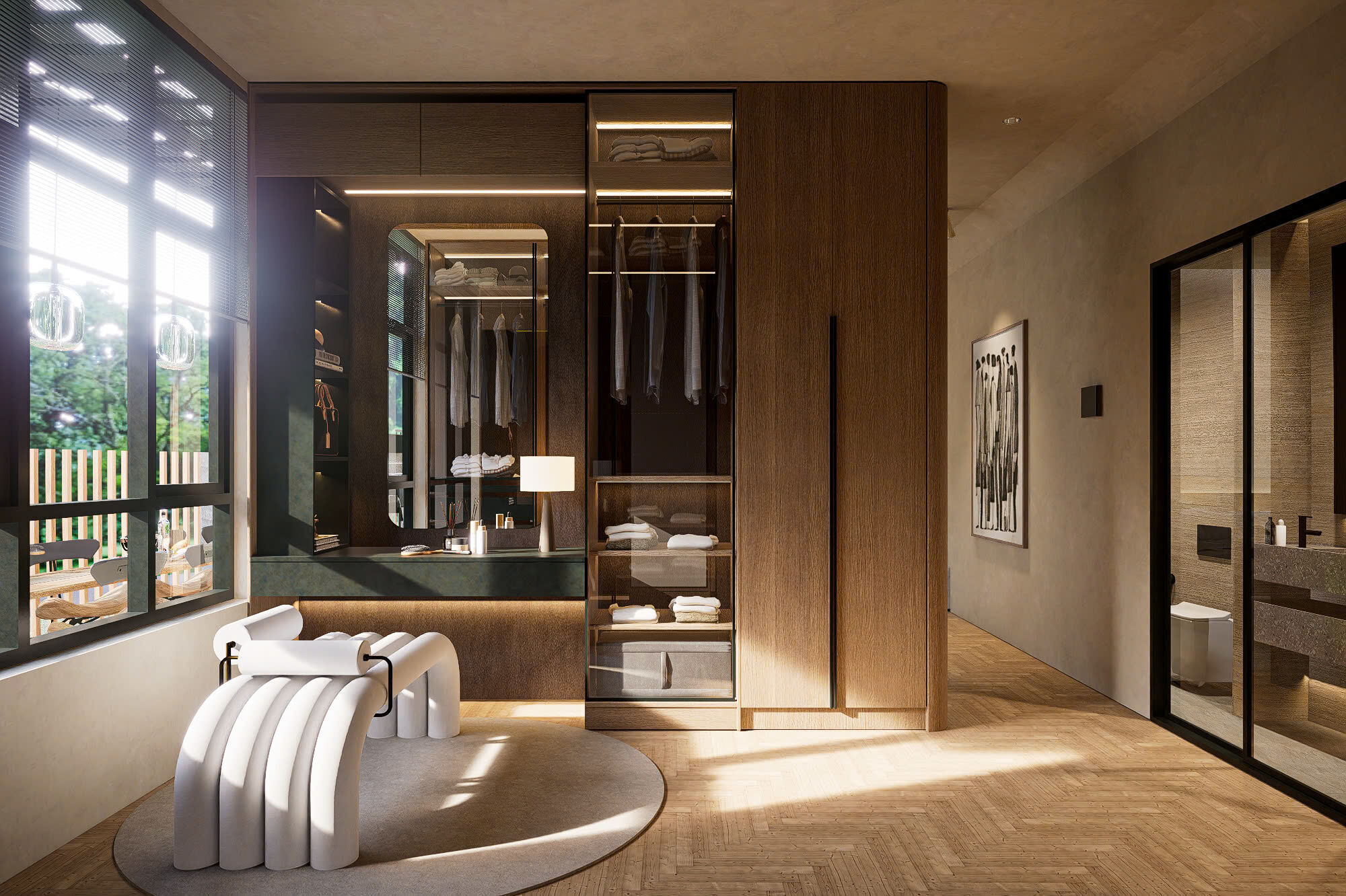  3D interior design using Sketchup and Enscape 3D print model_6