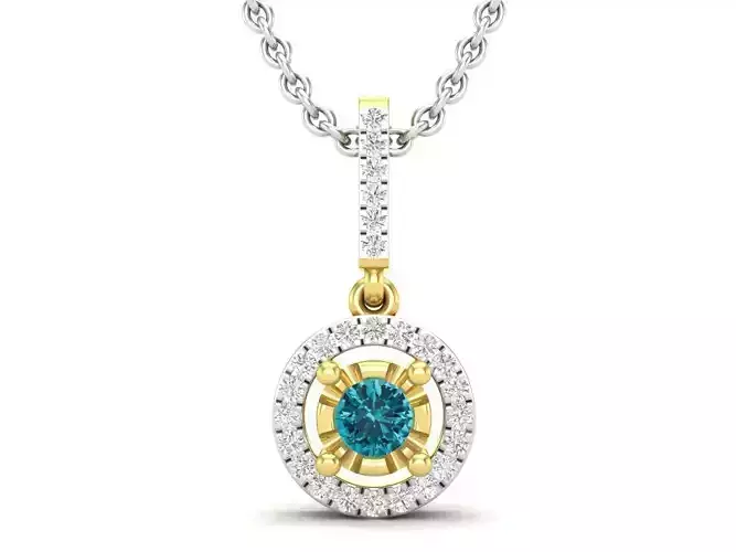 AV 694 Diamond Womens Pendant 3D print model