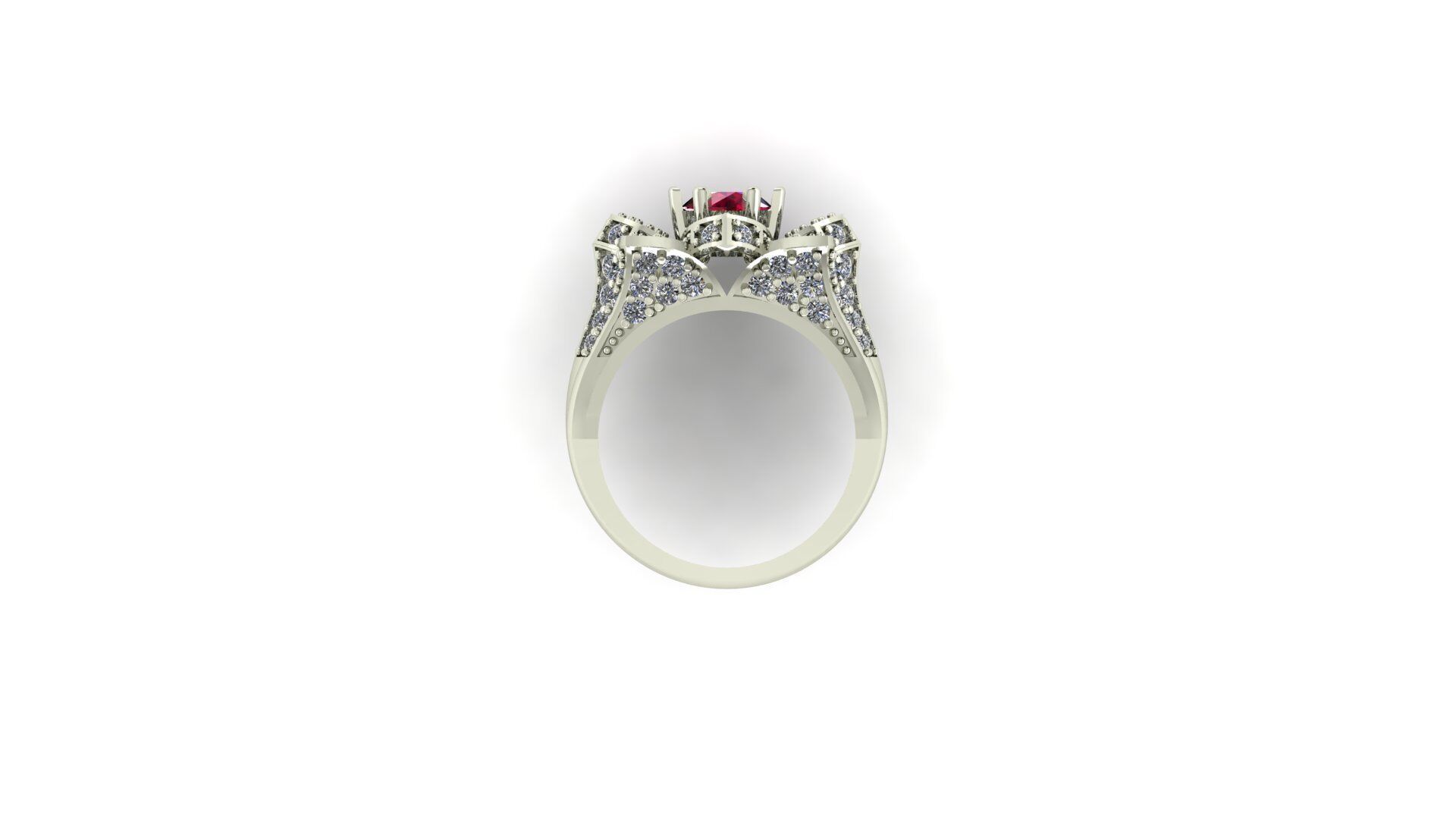 Ruby Engagement Ring 3D print model_12