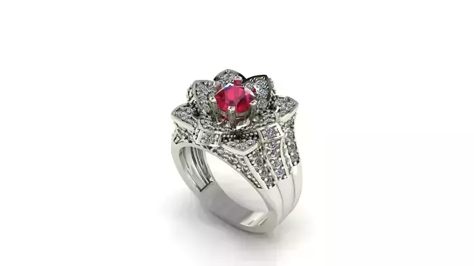 Ruby Engagement Ring
