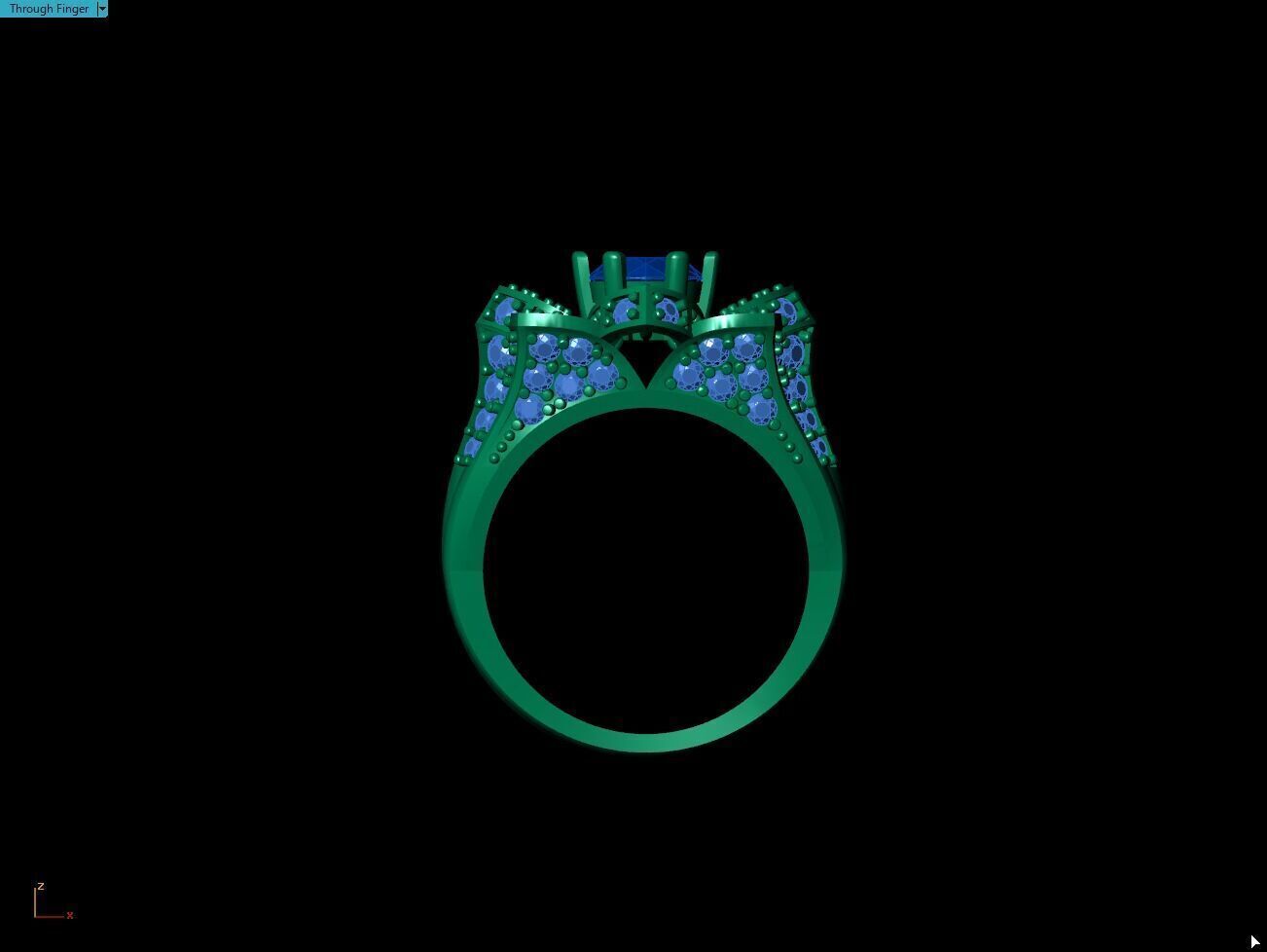 Ruby Engagement Ring 3D print model_19