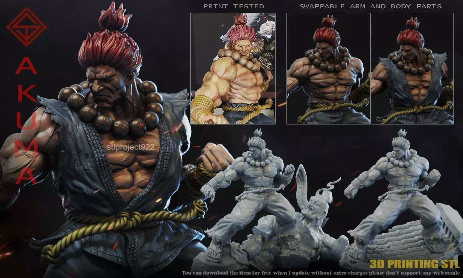 Akuma 3D print model_0