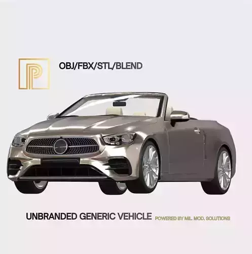 Unbranded High Poly German Luxurycar Game Ready 3D model