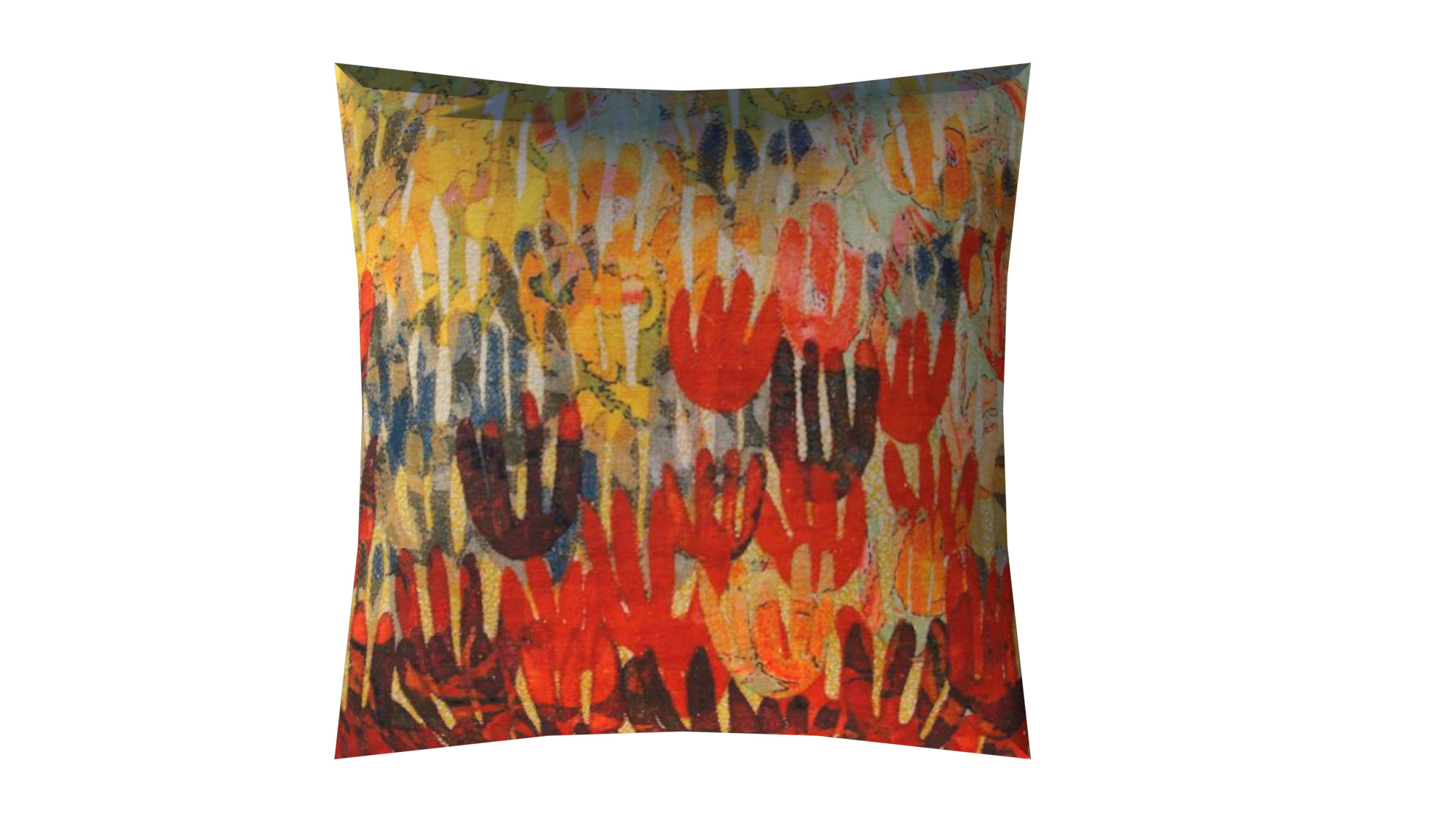 Fabric Pillow pack 8 Low-poly 3D model_5