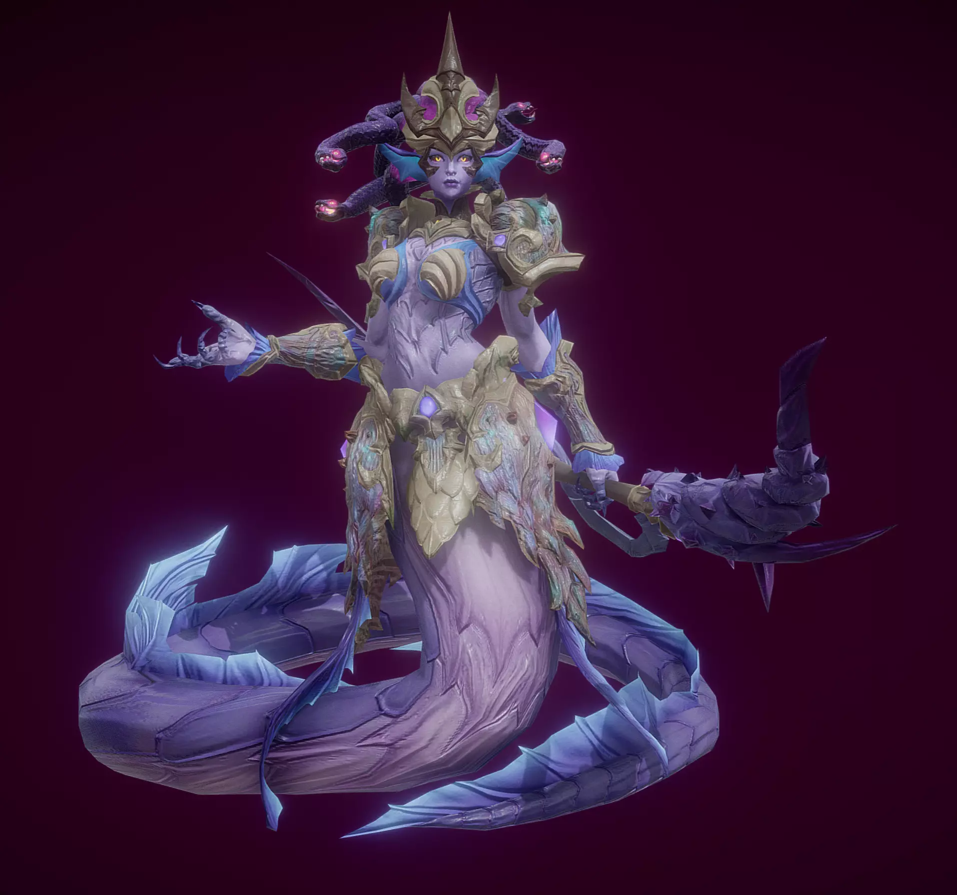 Calypso Low-poly 3D model_0