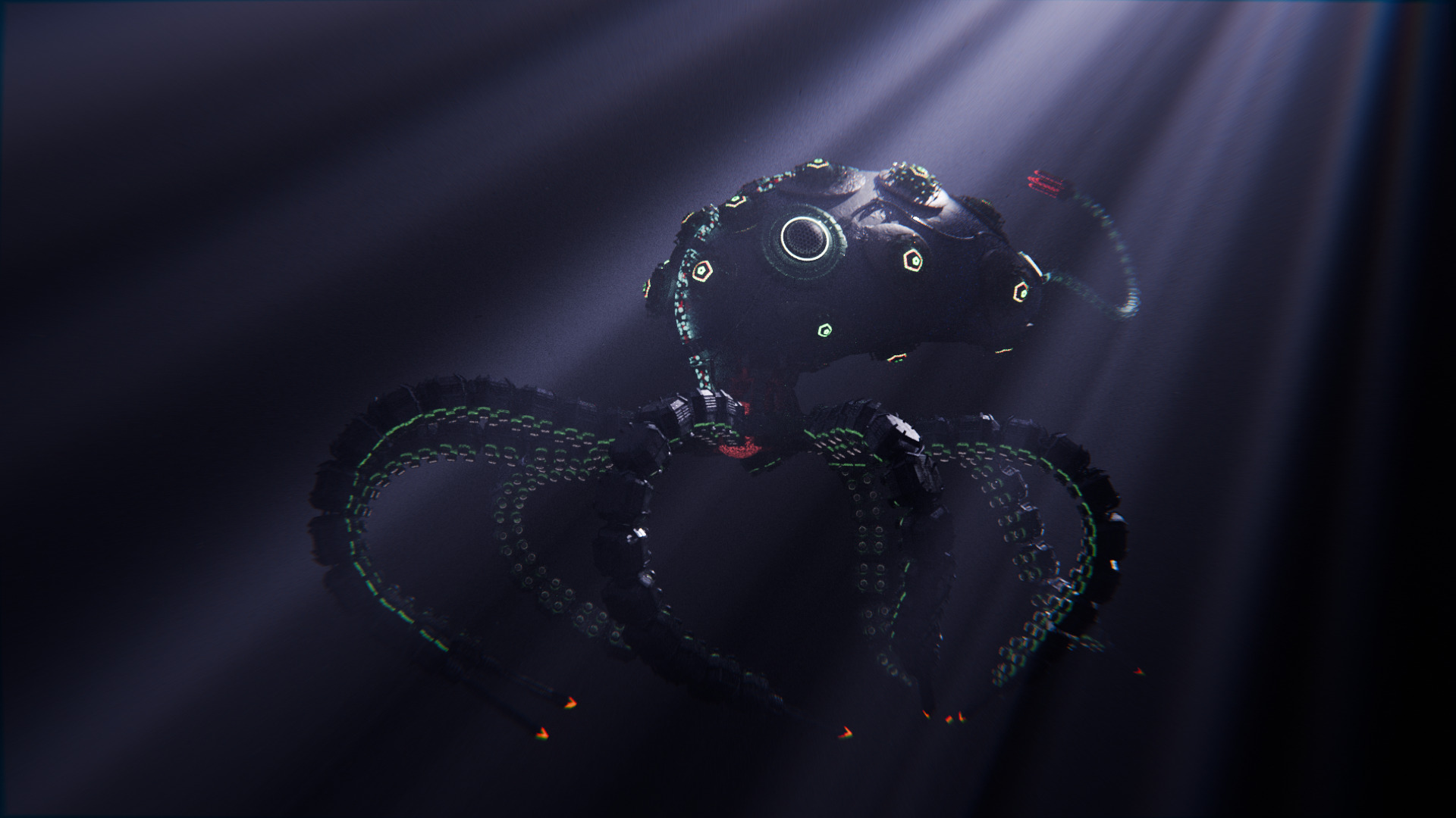 Robotic octopus 3D model_2