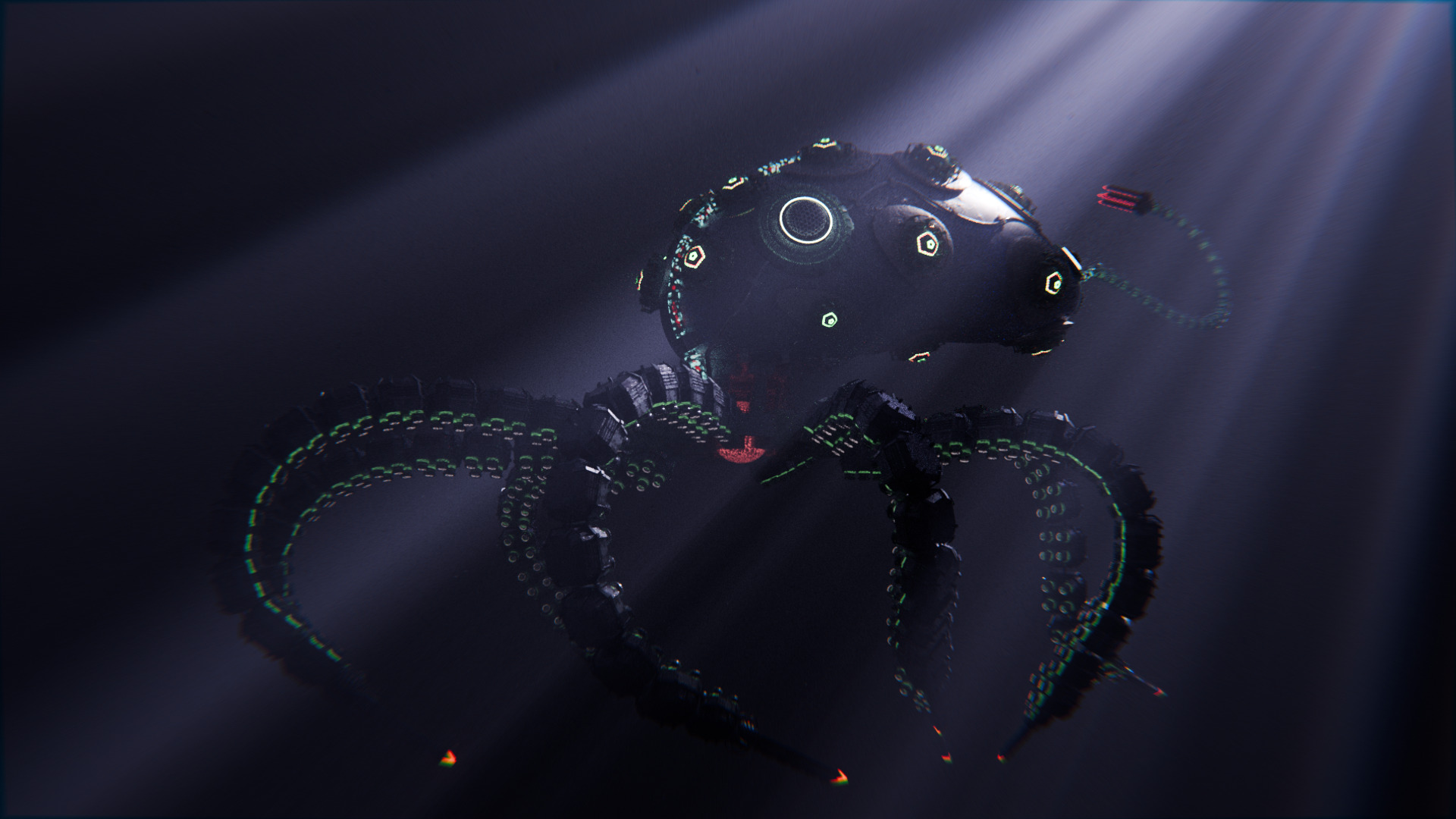Robotic octopus 3D model_3
