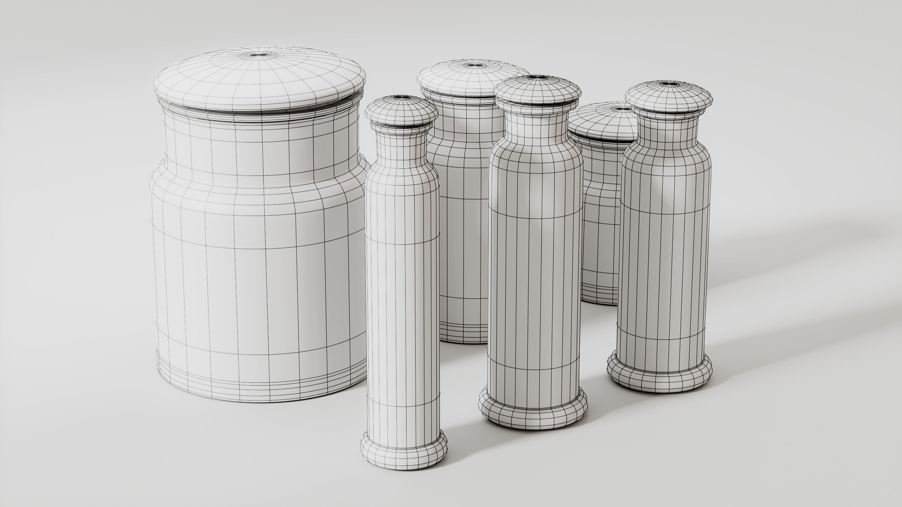 Alchemical bottles set 3D model 3D model_20