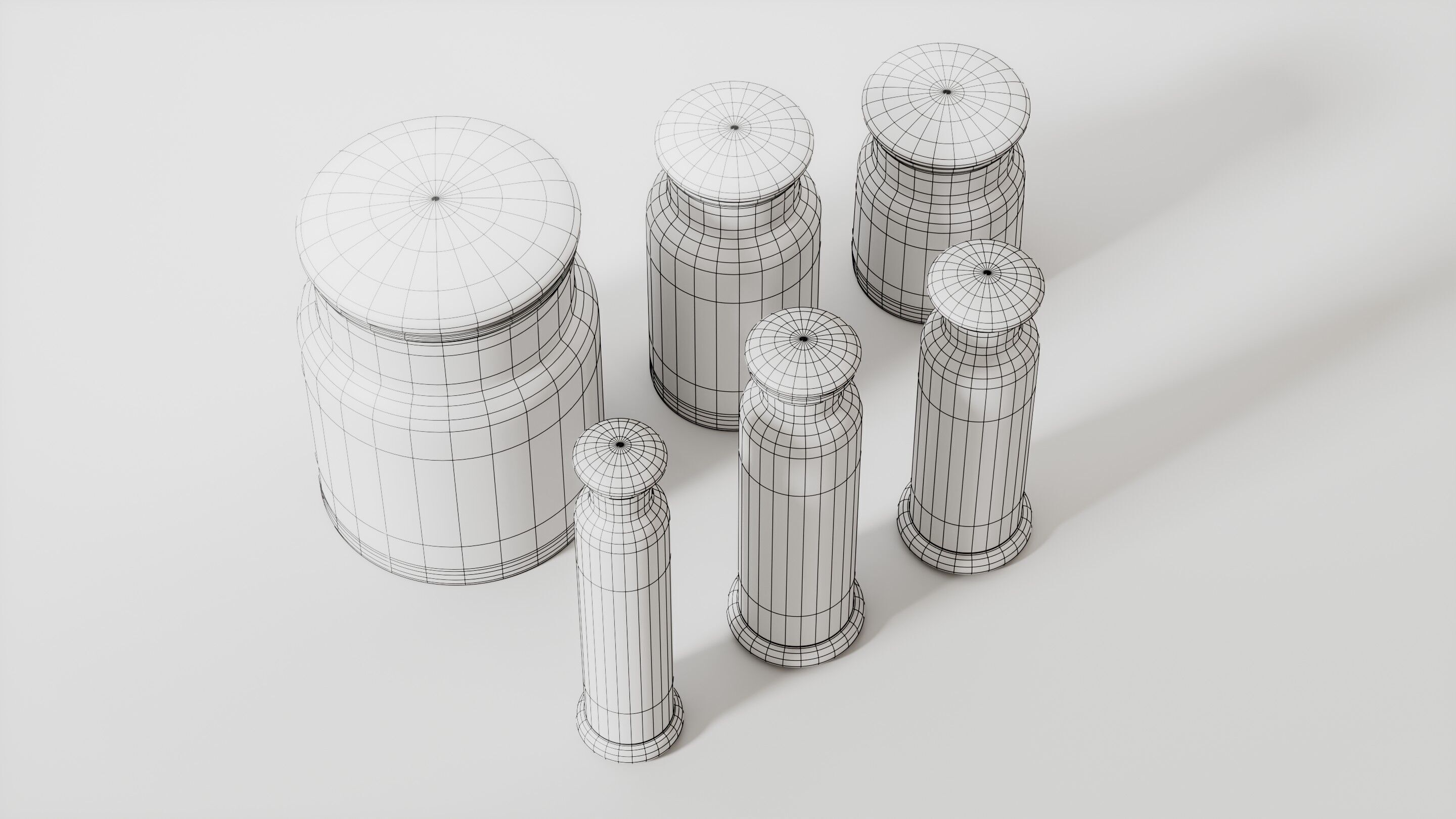 Alchemical bottles set 3D model 3D model_21