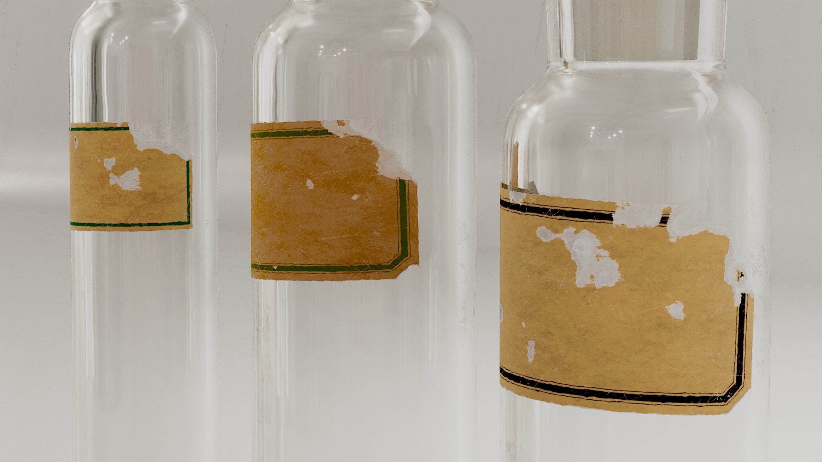 Alchemical bottles set 3D model 3D model_16