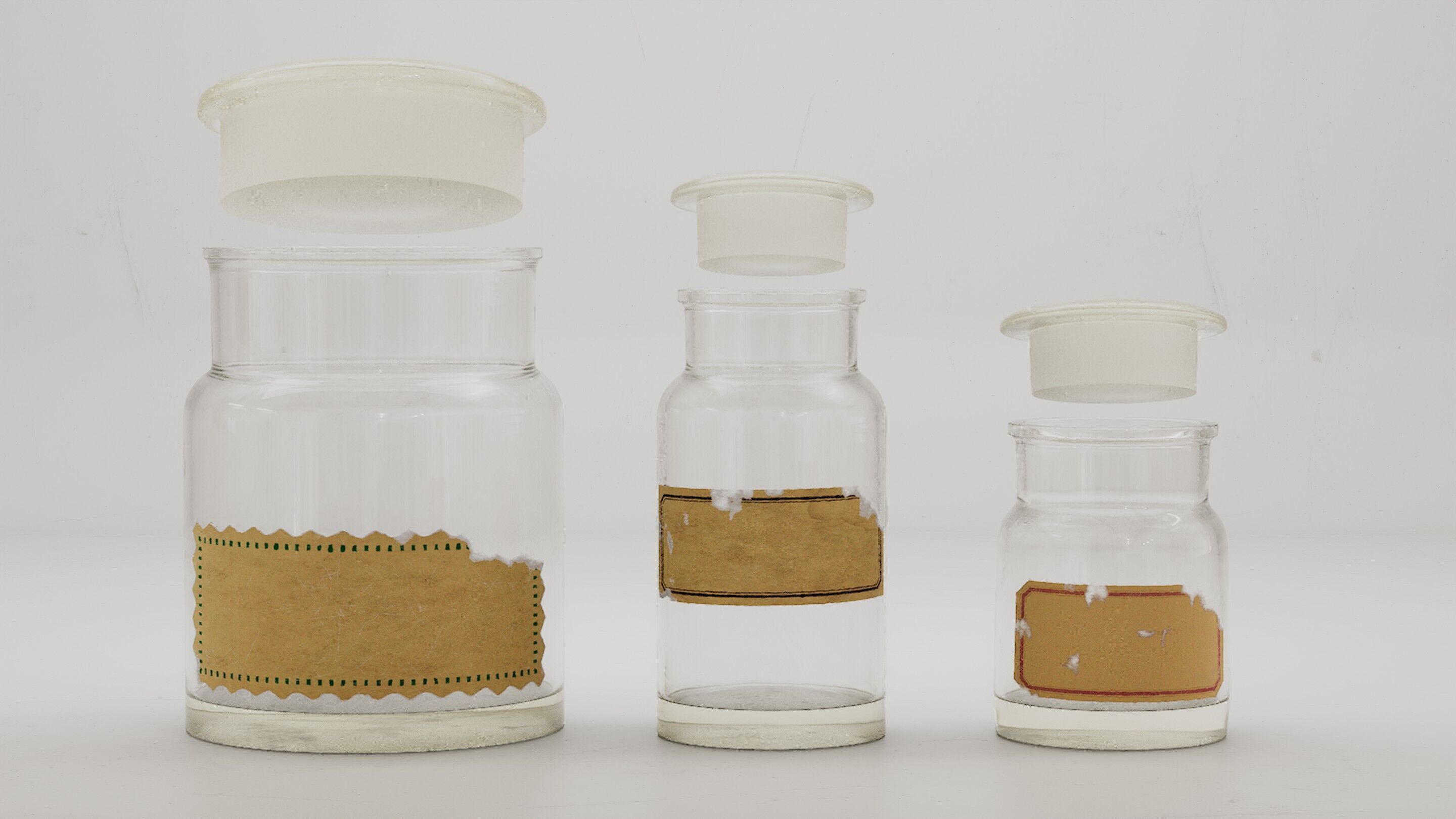 Alchemical bottles set 3D model 3D model_6