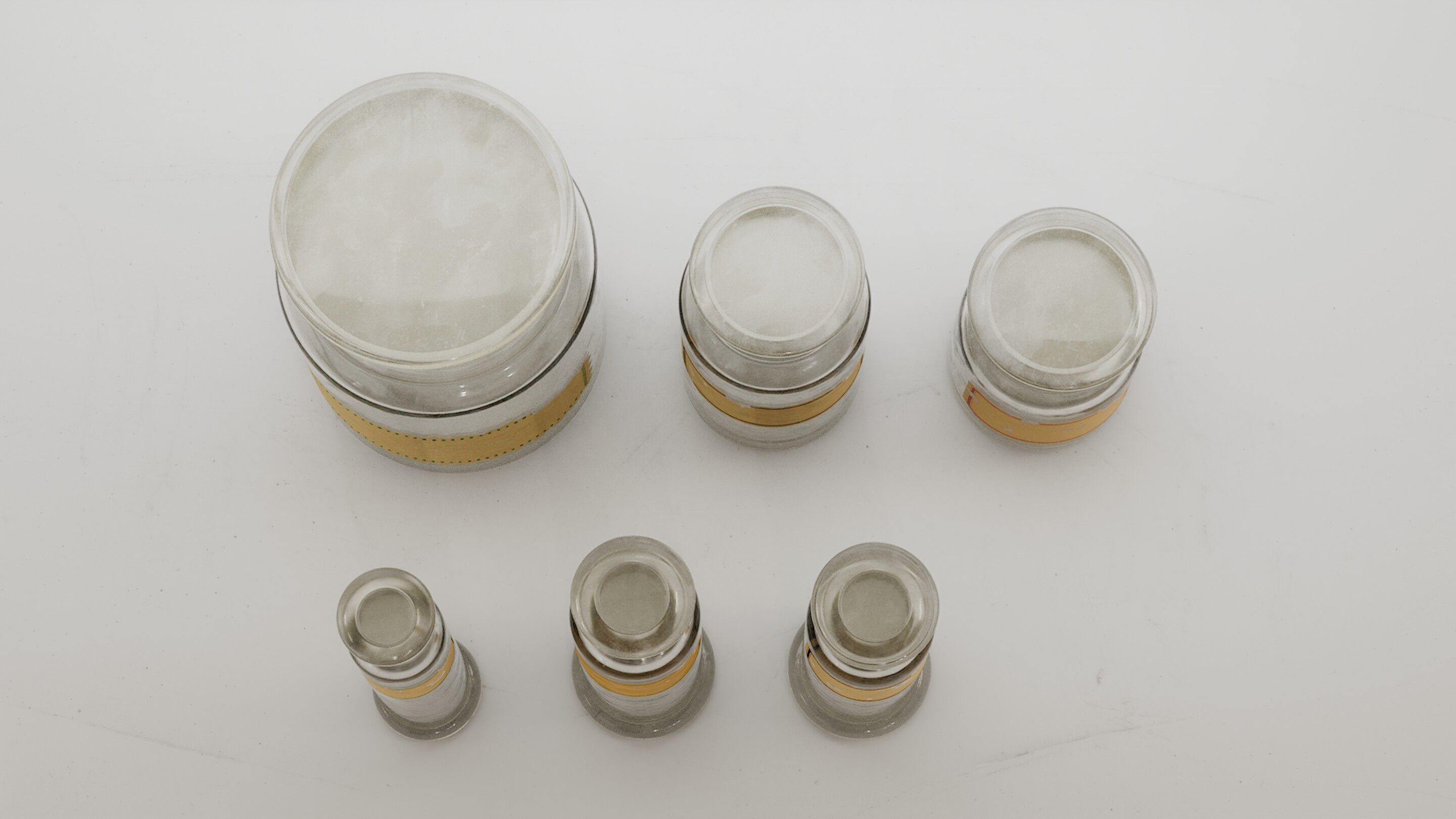 Alchemical bottles set 3D model 3D model_17