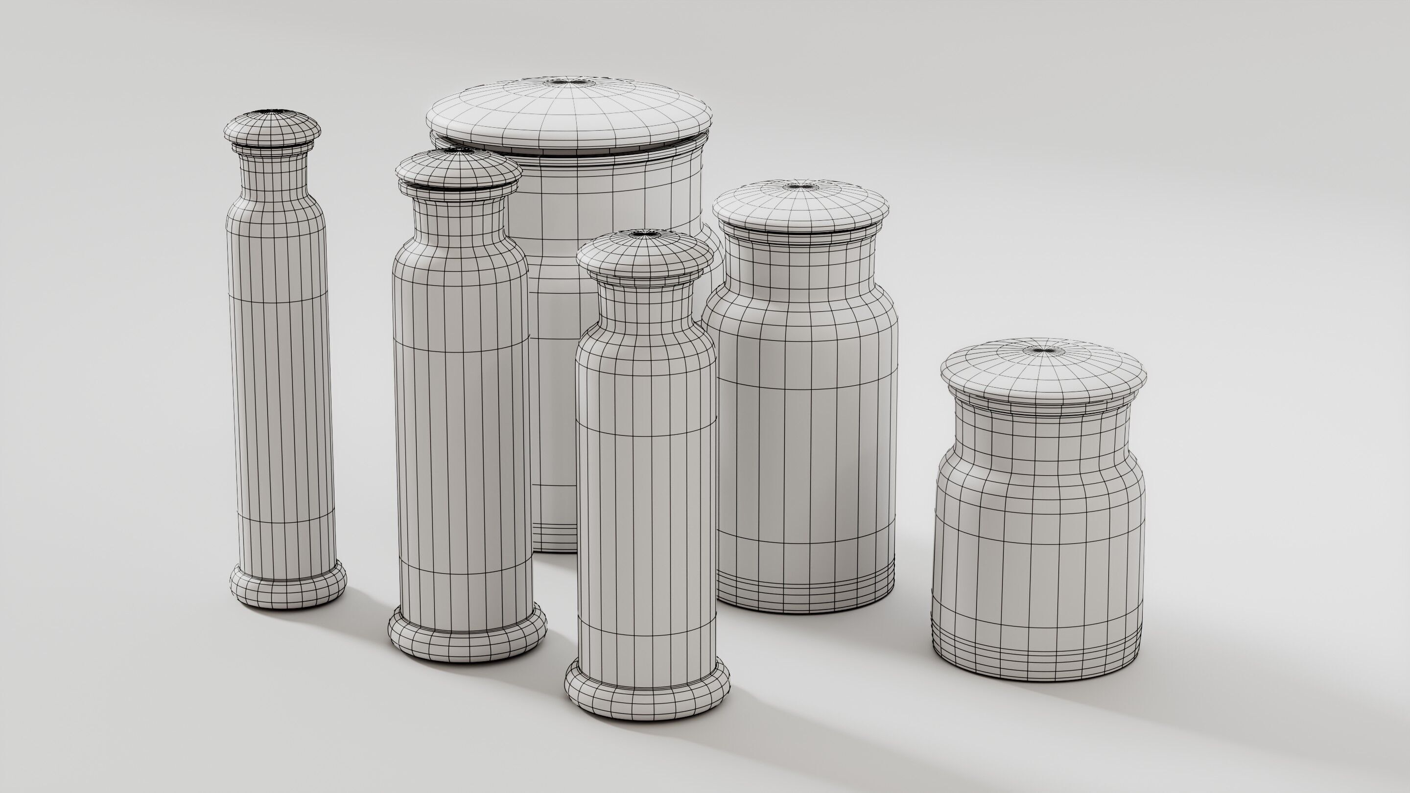 Alchemical bottles set 3D model 3D model_18