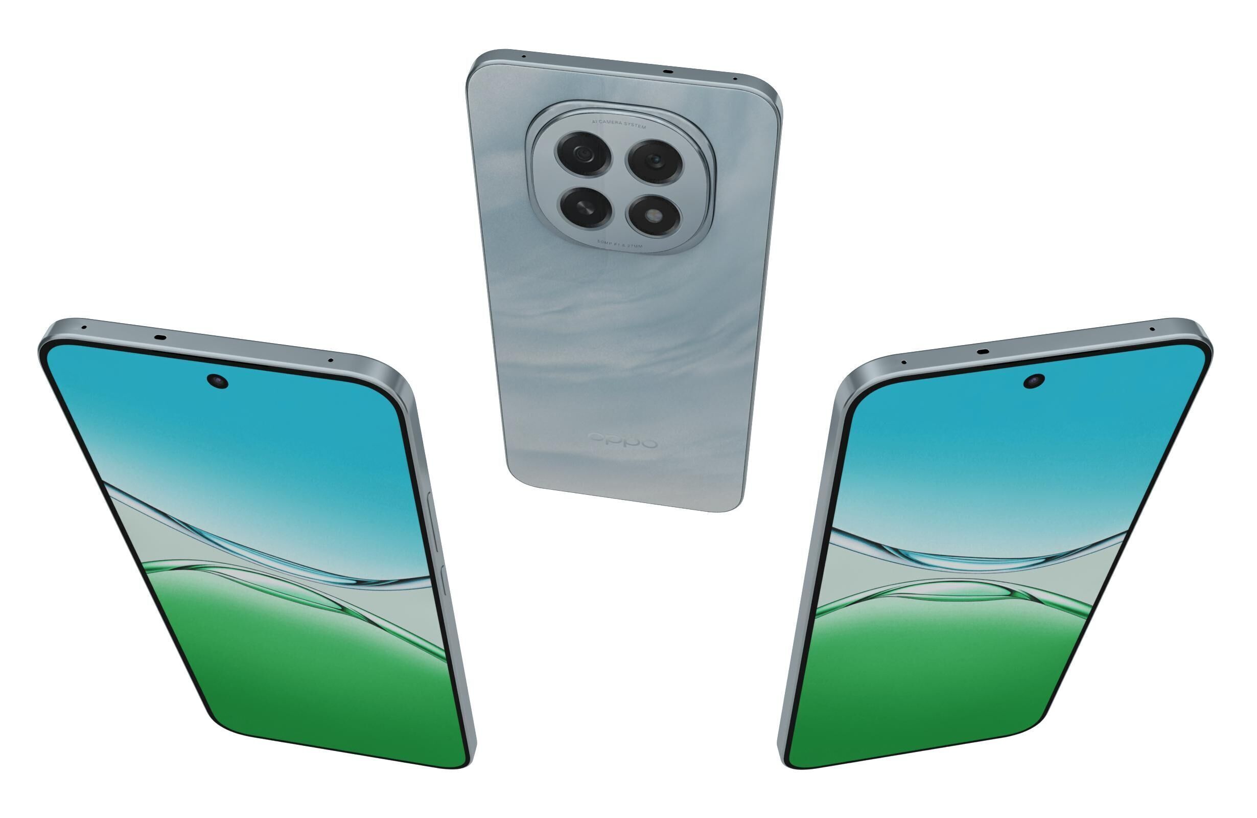 OPPO F29 5G Deep Purple And Glacier Blue 3D model_2