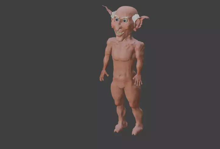 Scary elf 3D model_0