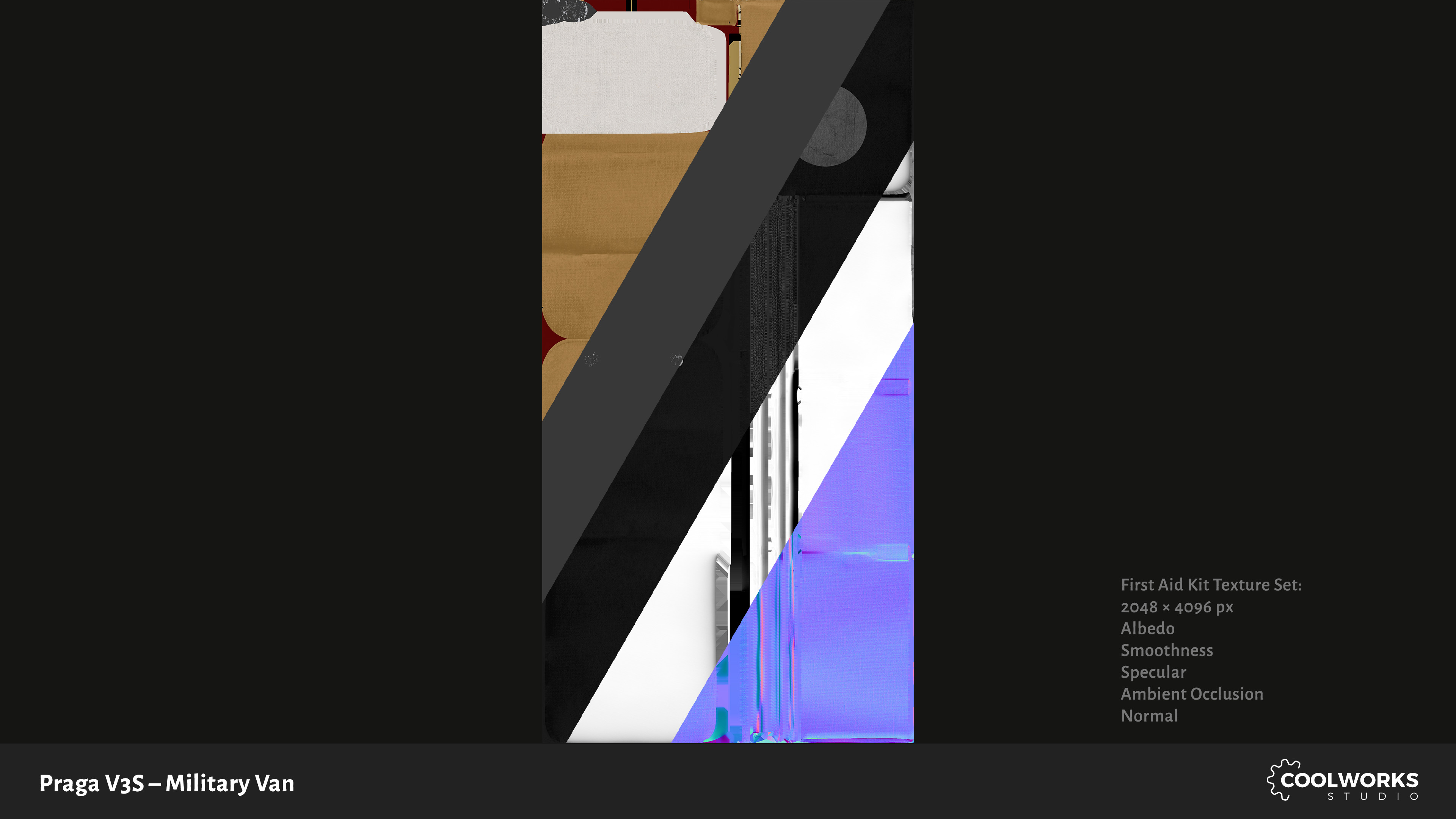 PV3S Truck Van Set Low-poly 3D model_68