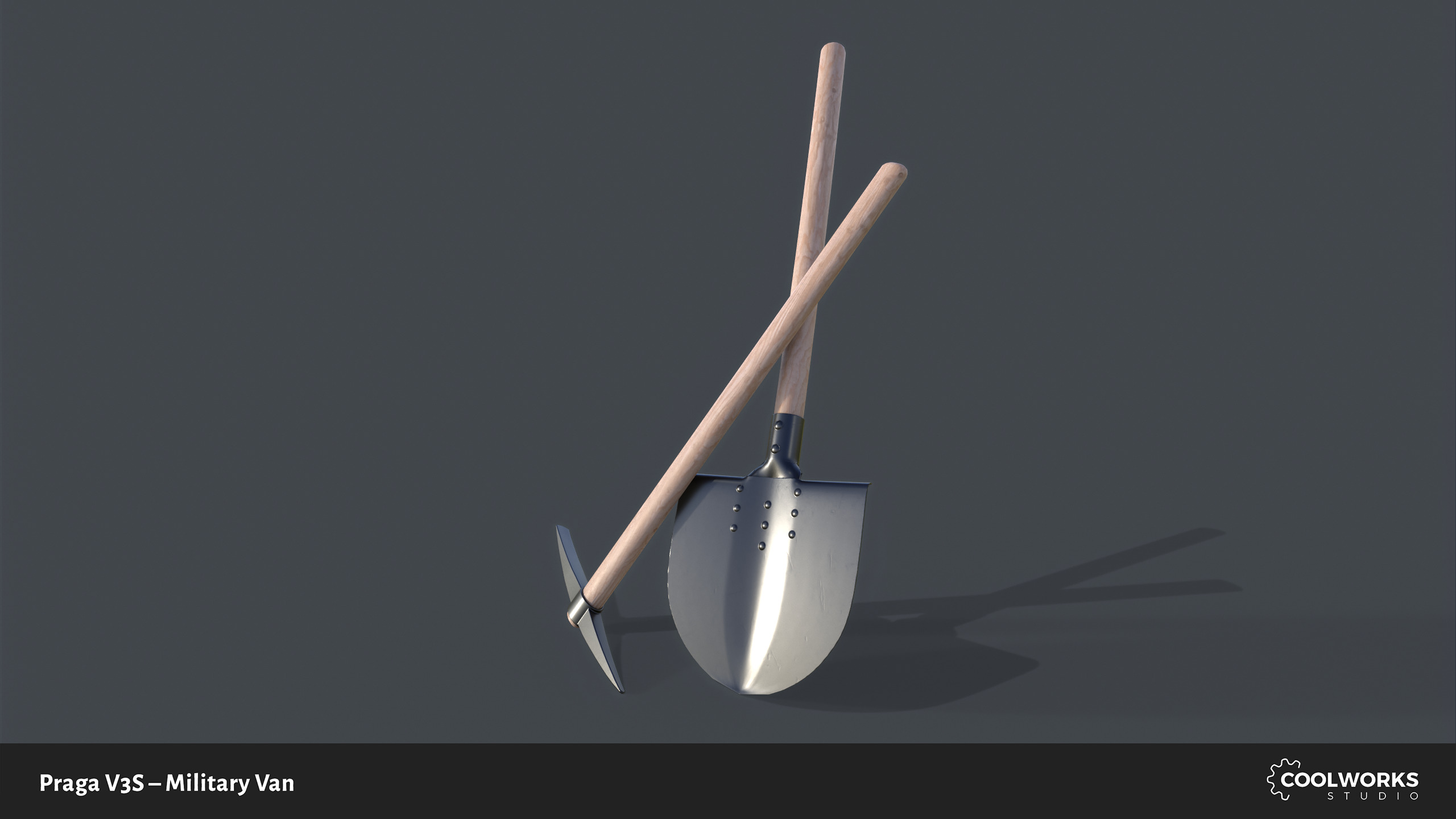 PV3S Truck Van Set Low-poly 3D model_50