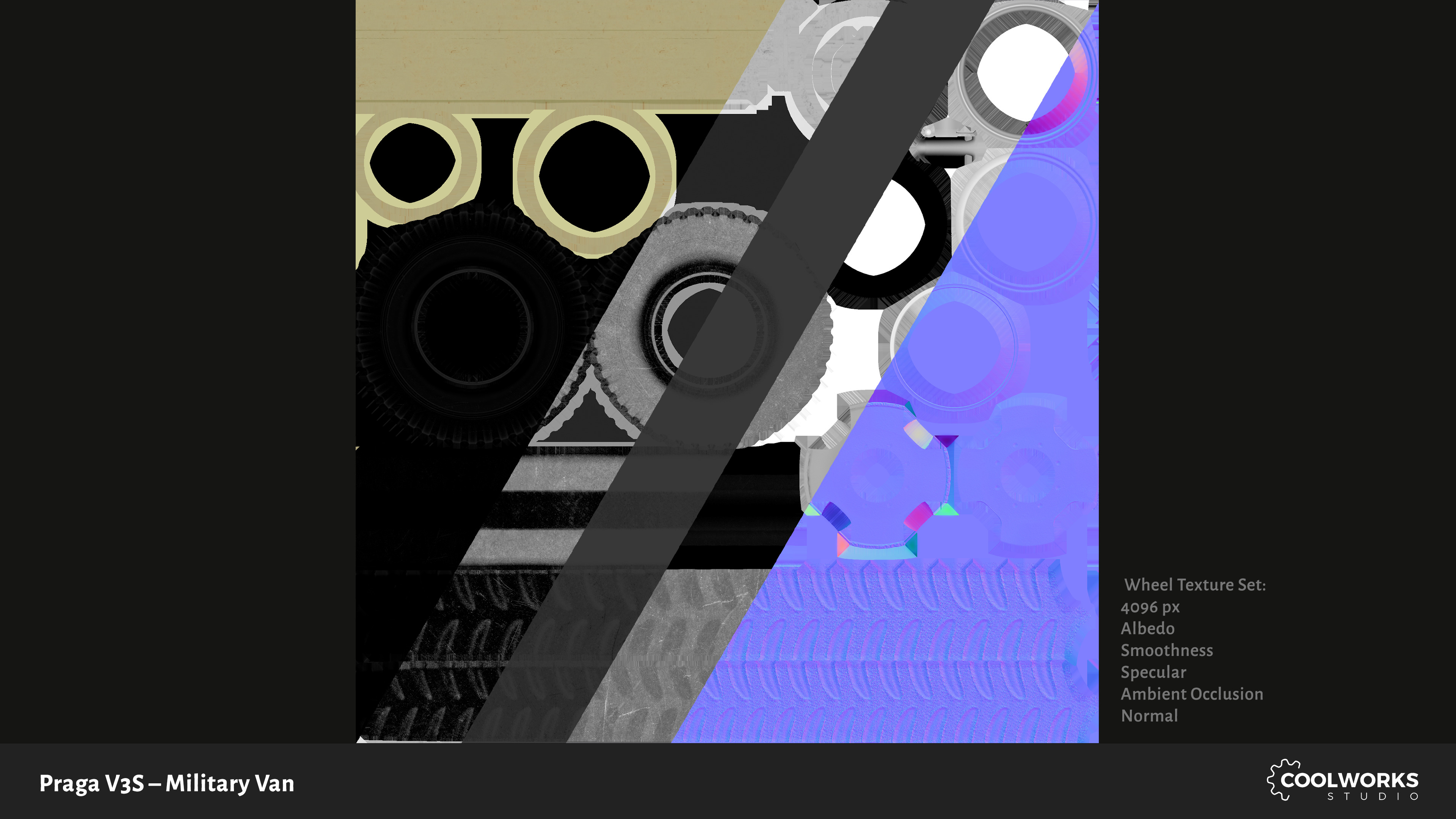 PV3S Truck Van Set Low-poly 3D model_65