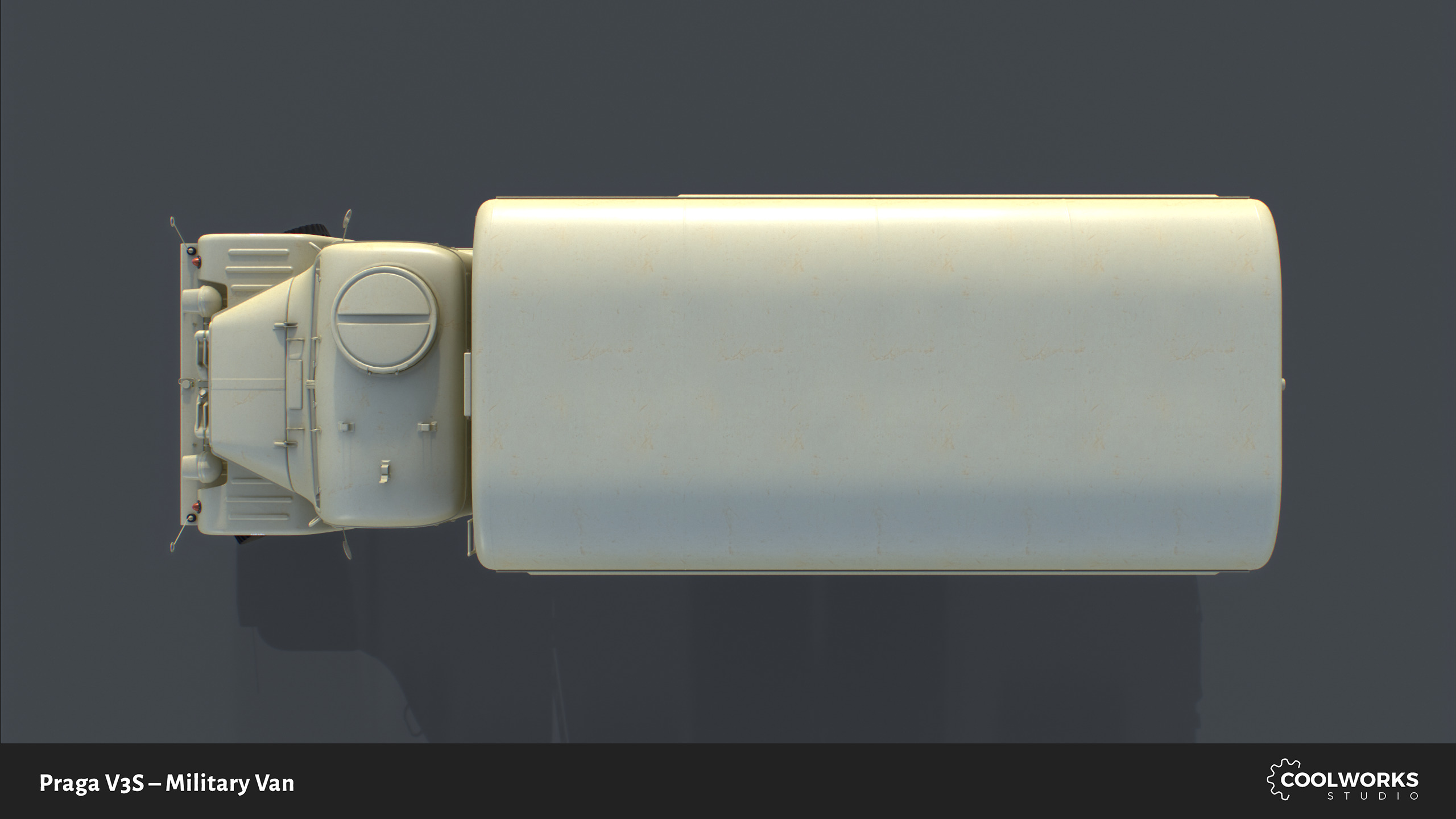 PV3S Truck Van Set Low-poly 3D model_38