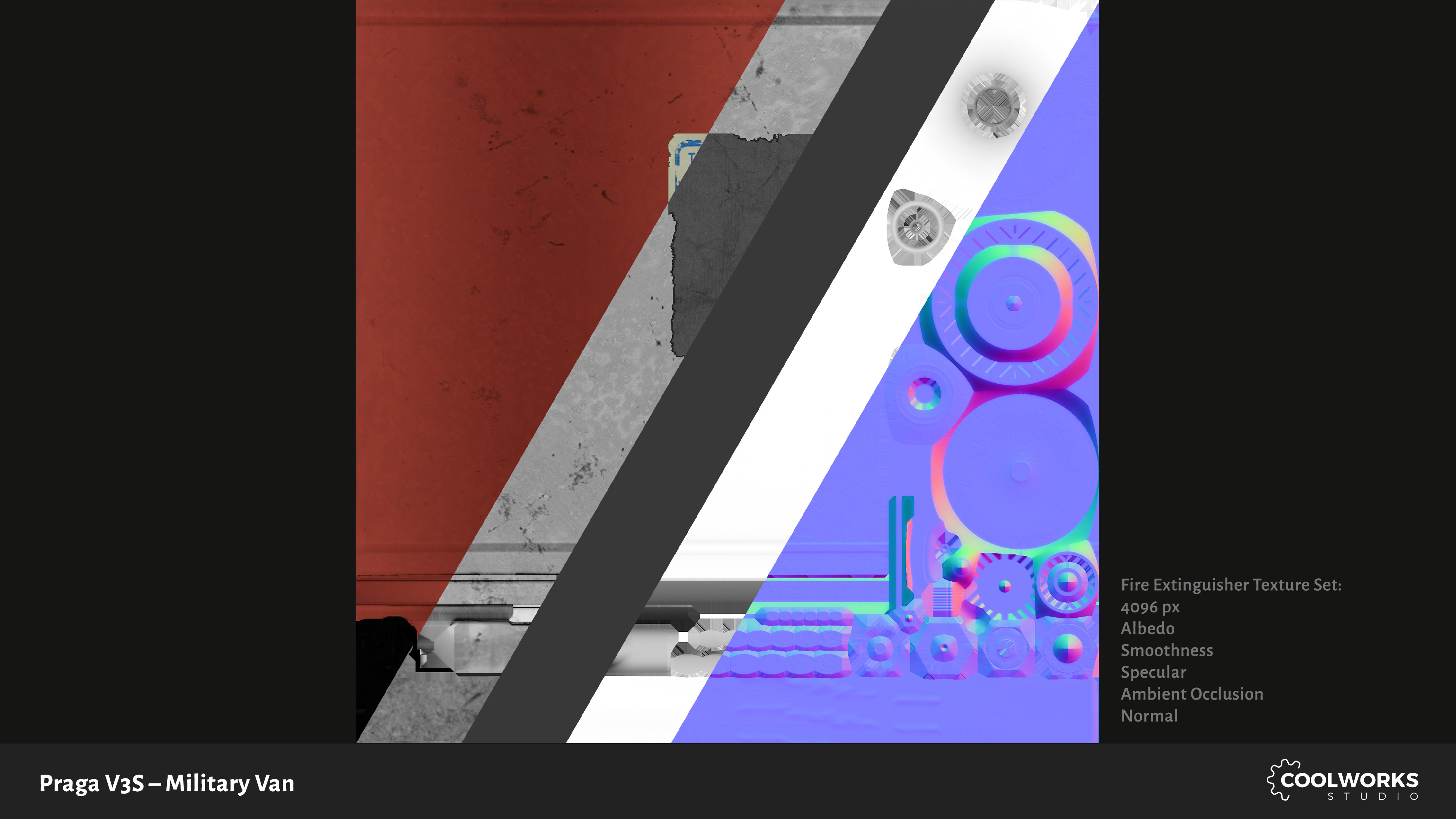 PV3S Truck Van Set Low-poly 3D model_102